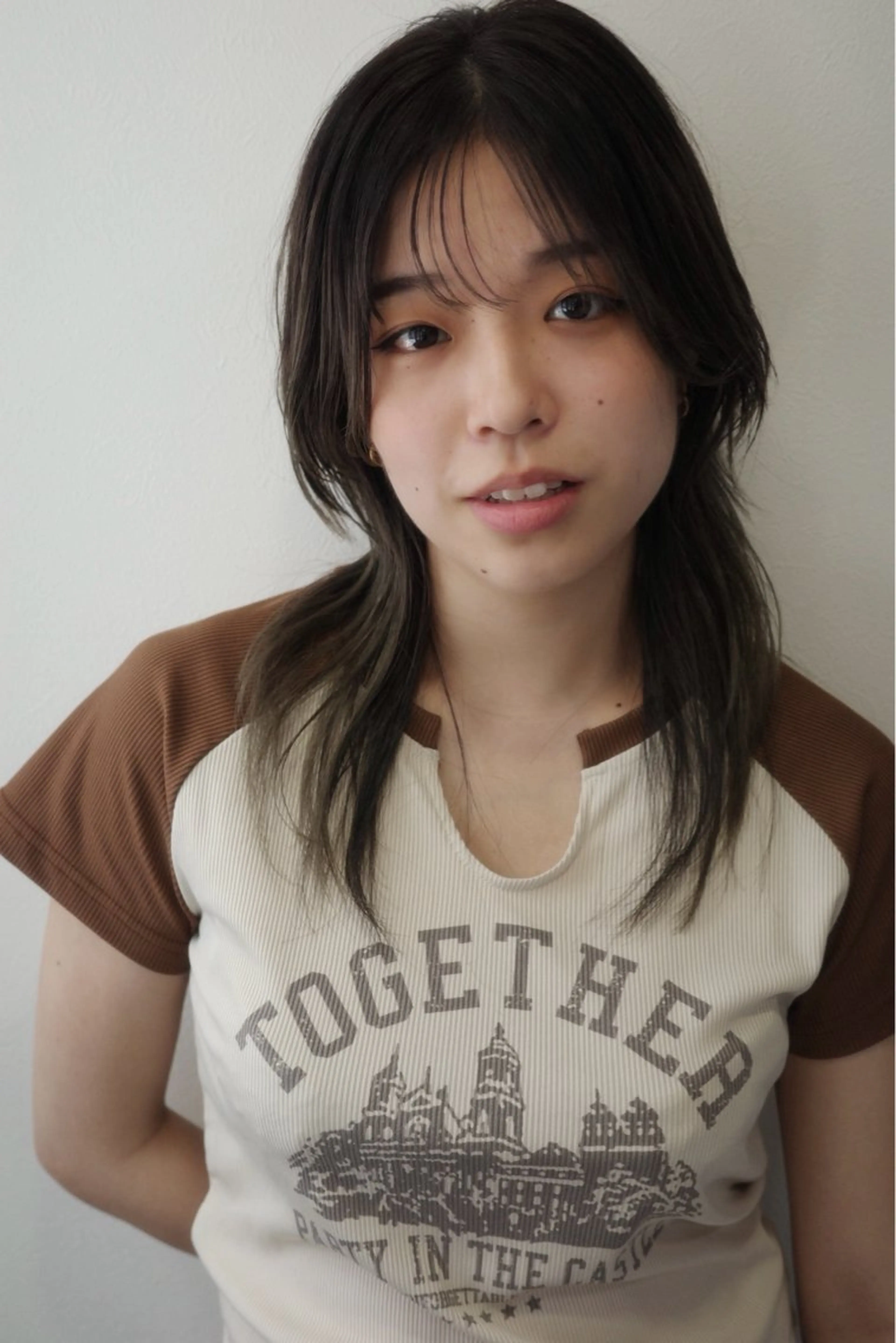 セミロング カット 透明感カラー🫧 HARUKA🐰のヘアスタイル