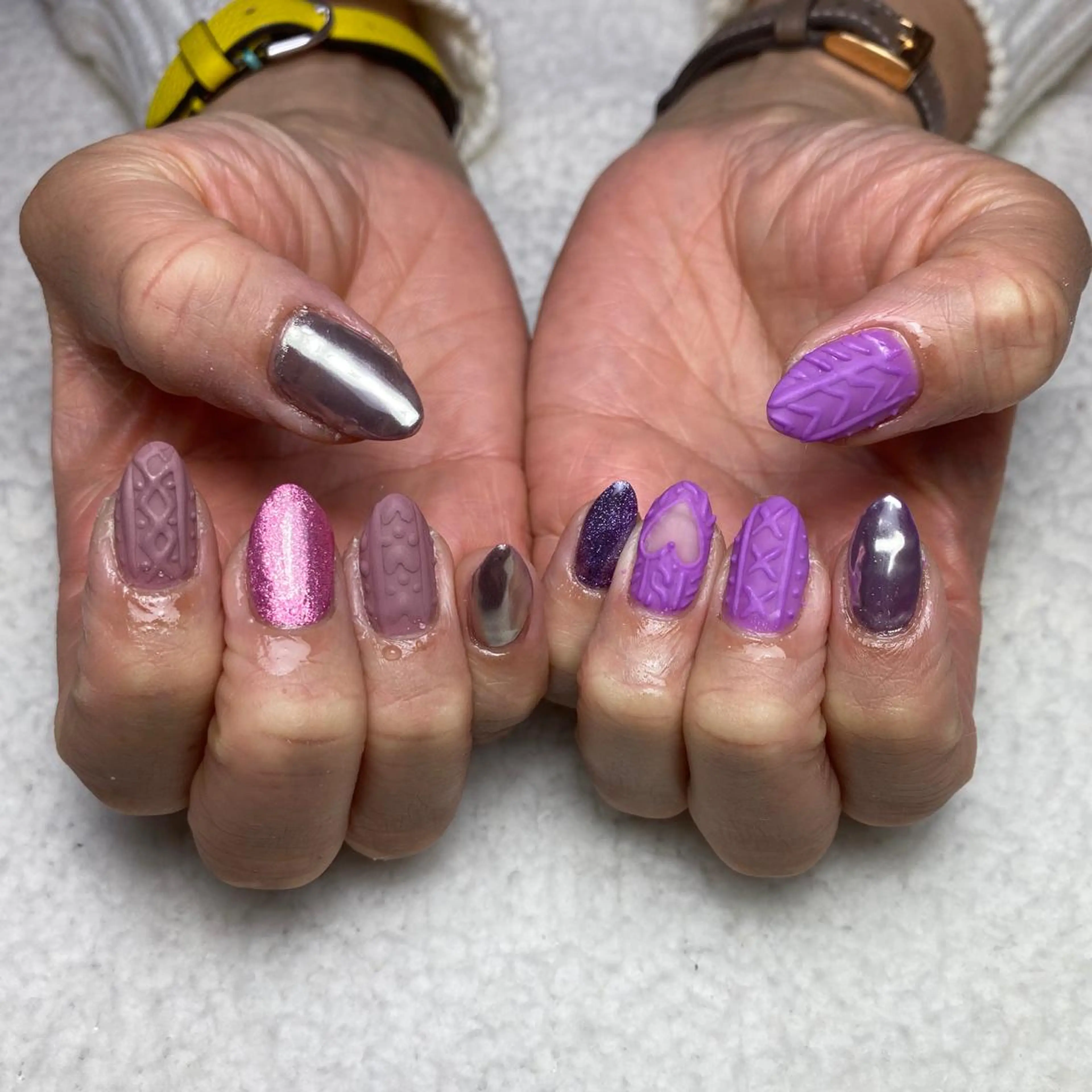 ネイル マットネイル 冬ネイル COCO+所属・COCO +のエステ・リラクイメージ