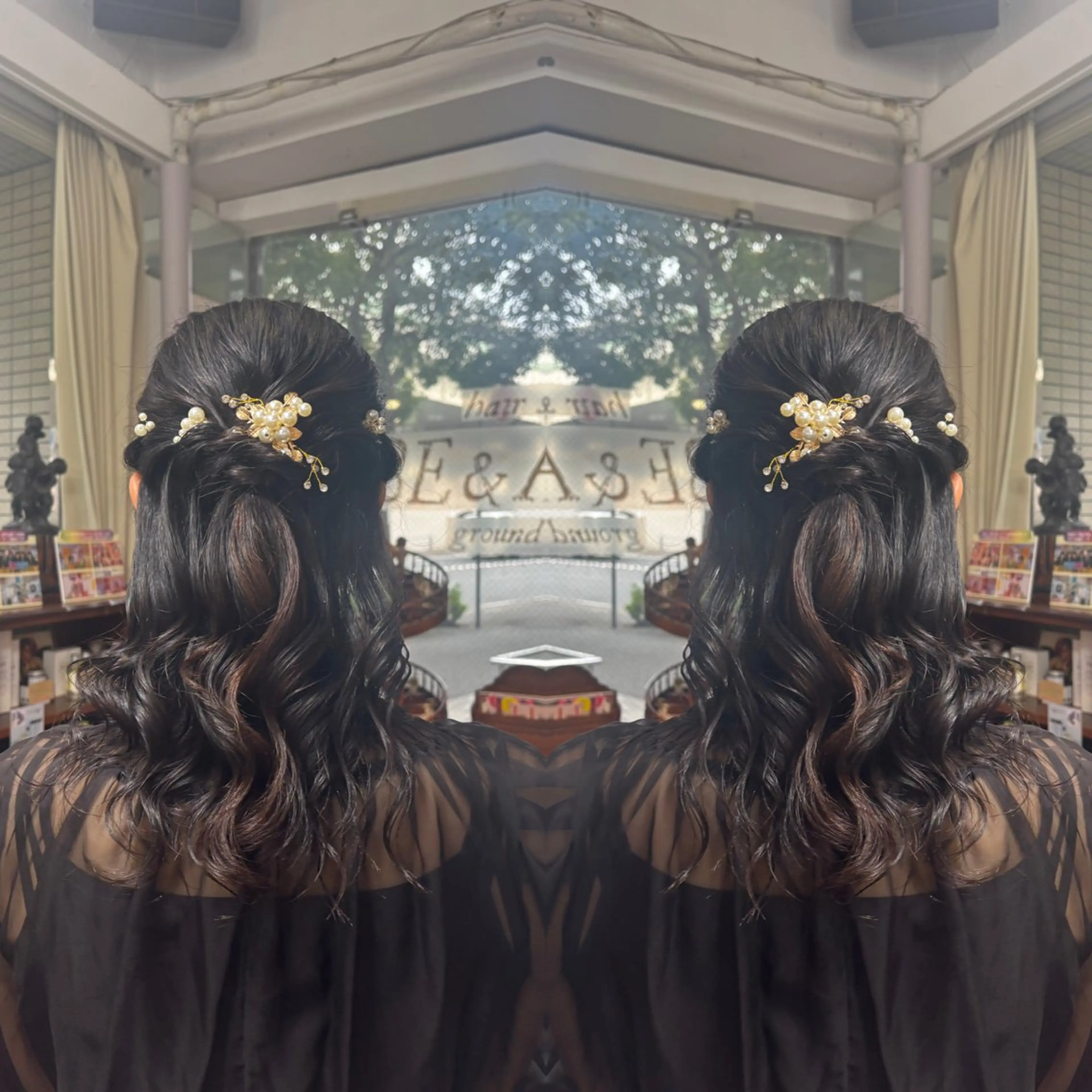 セミロング ヘアアレンジ ☻モエカ/ハイトーン アレンジ☻のヘアスタイル