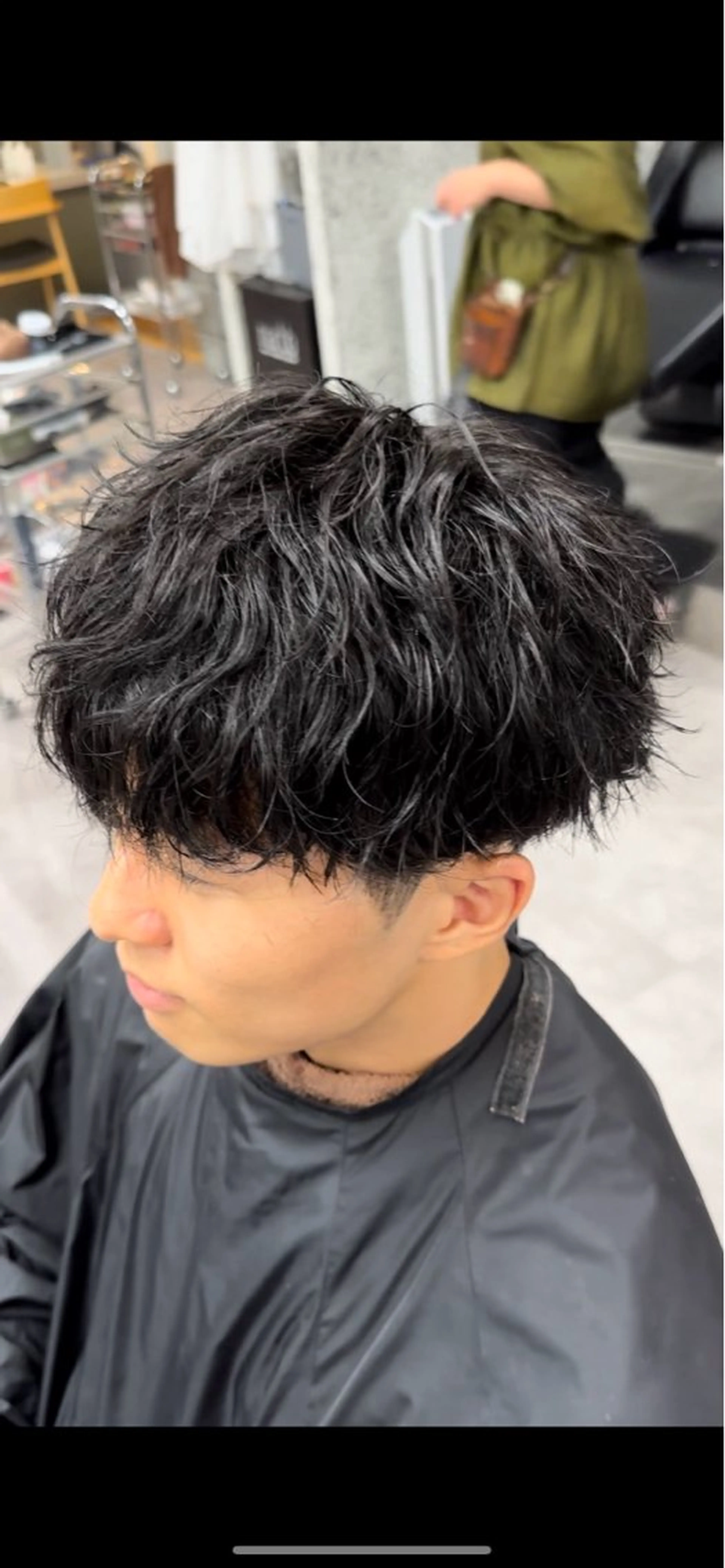 ショート パーマ メンズ 【メンズパーマ】比嘉 啓人のヘアスタイル