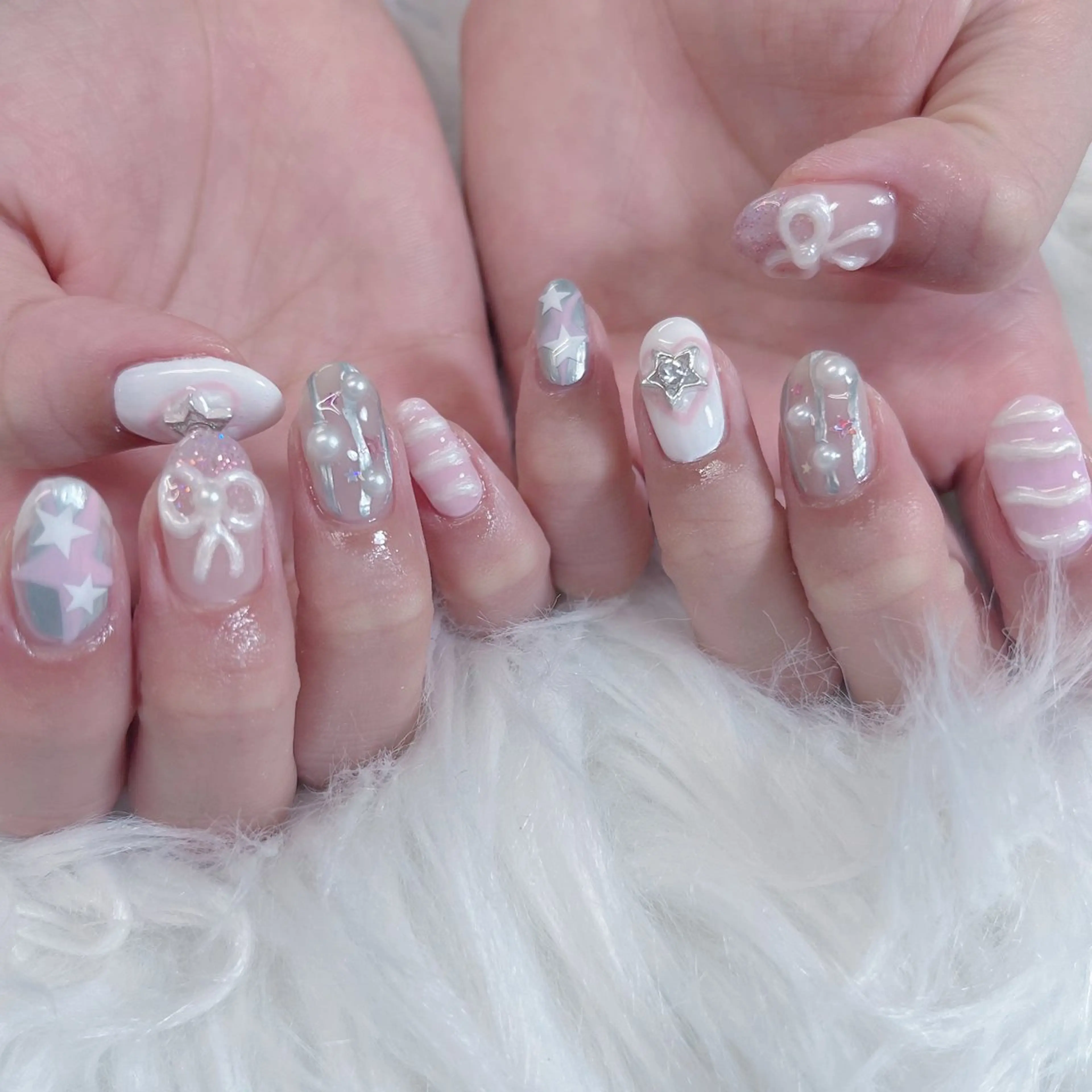 ネイル ハンドネイル Maya 🧊🫧‪のネイルデザイン