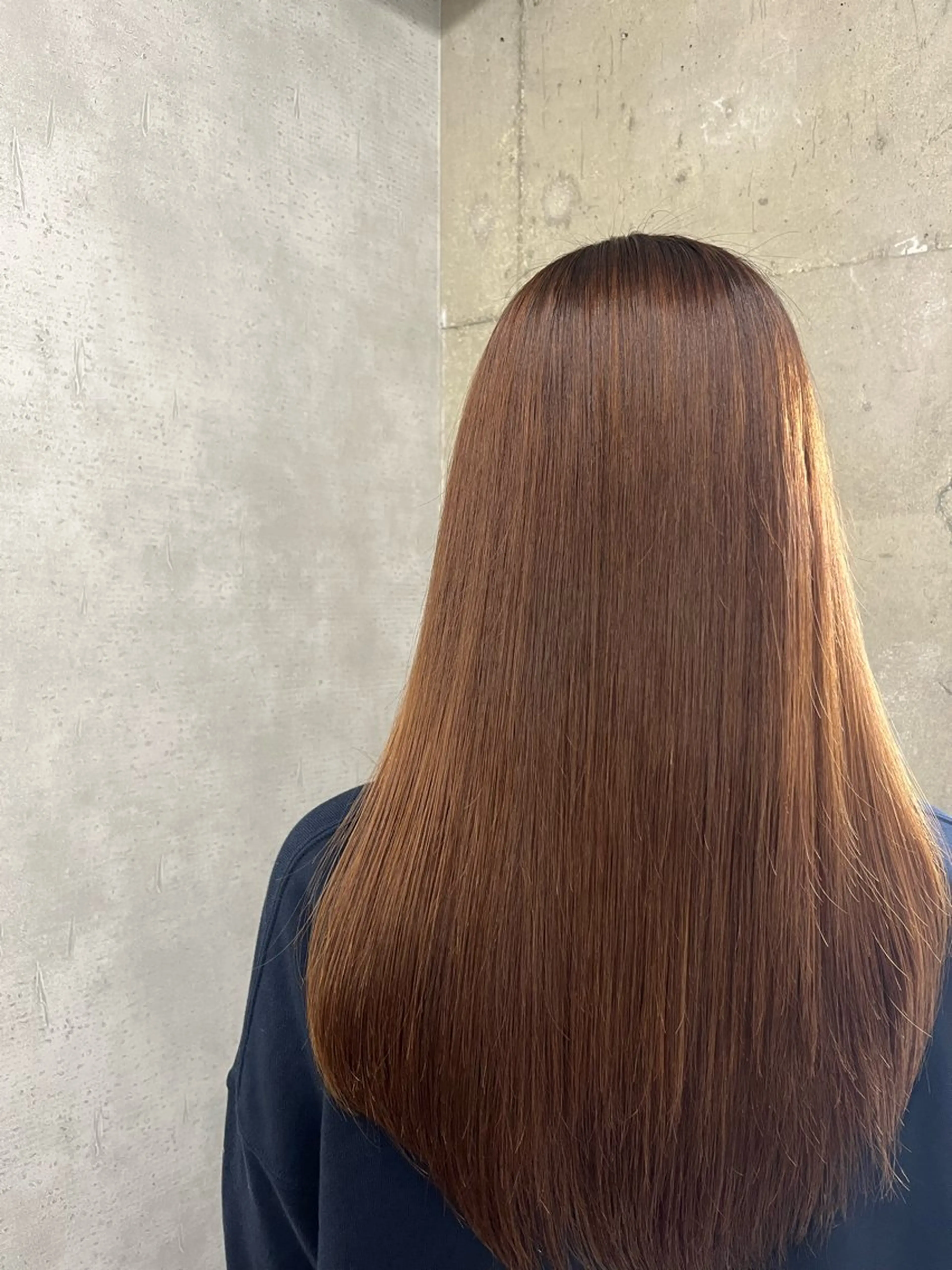 ロング パーマ ストレートパーマ カット 縮毛矯正 anon Loemのヘアスタイル