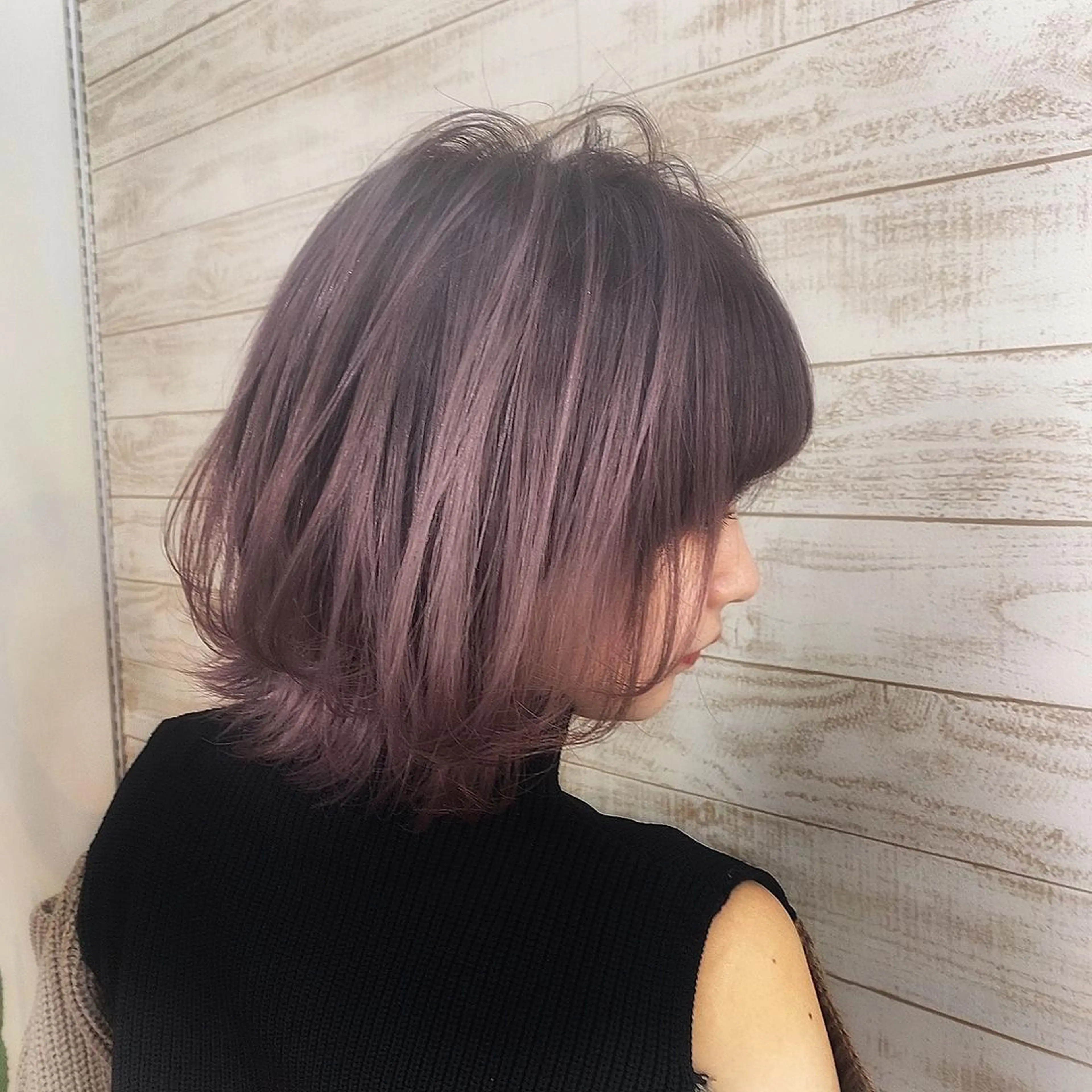 ミディアム くびれヘア レイヤー/ショート カット/服部タカノリのヘアスタイル