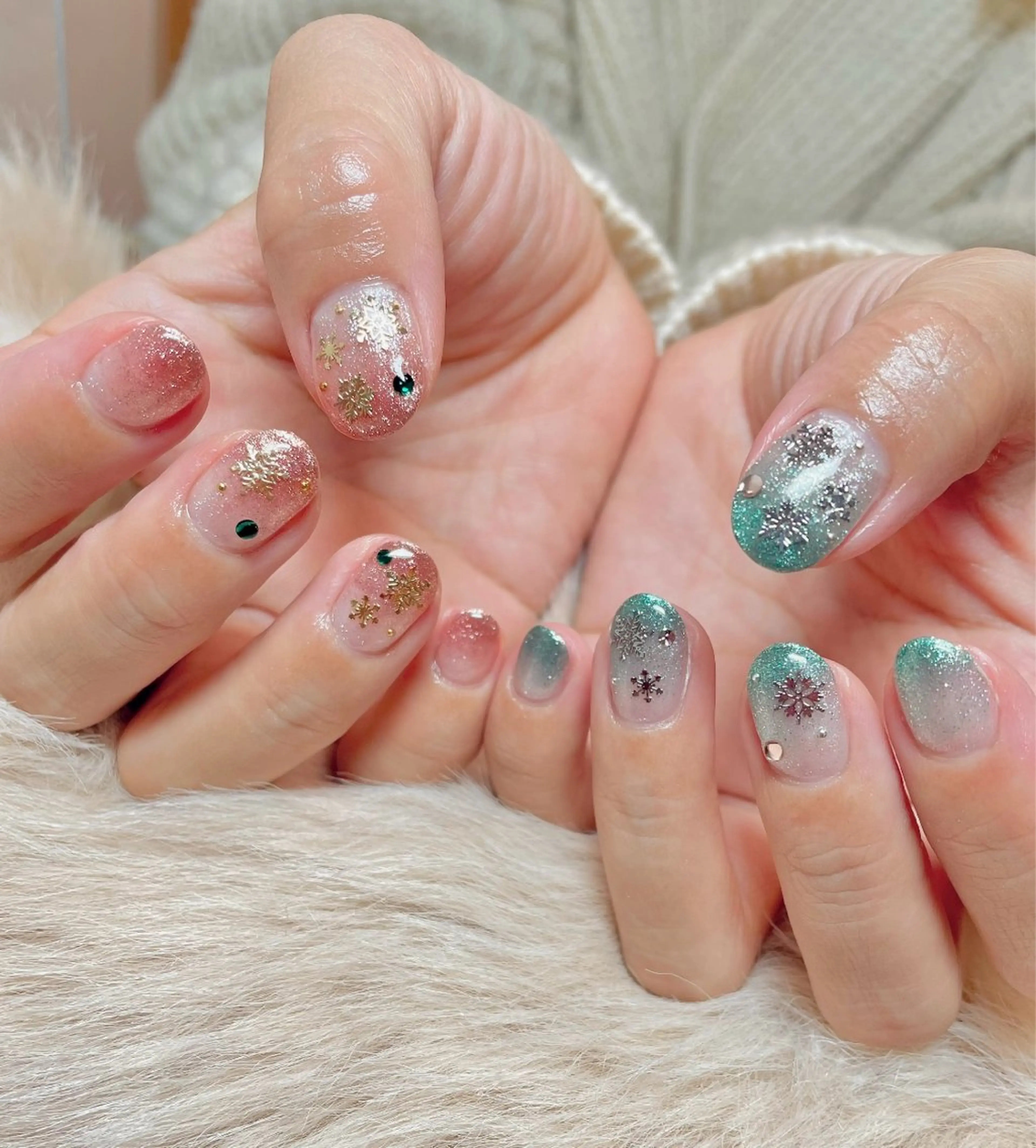 ネイル 持ち込み 冬ネイル BEAUTY GARDEN 【nail salon unseul】所属・nana .のネイルデザイン