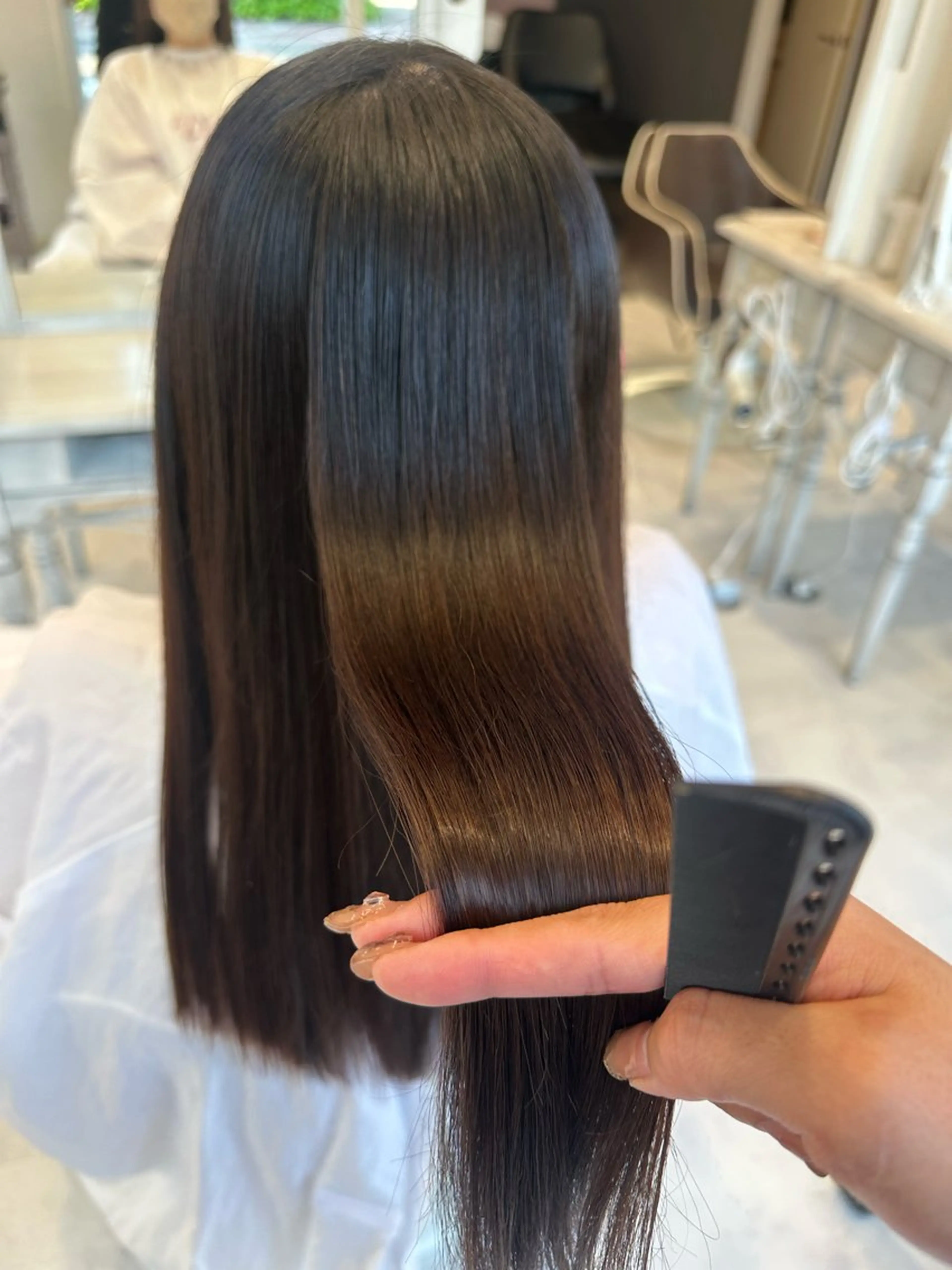 ロング カラー カット ヘアカラー トリートメント 💘韓国カラー💘 クルミのヘアスタイル