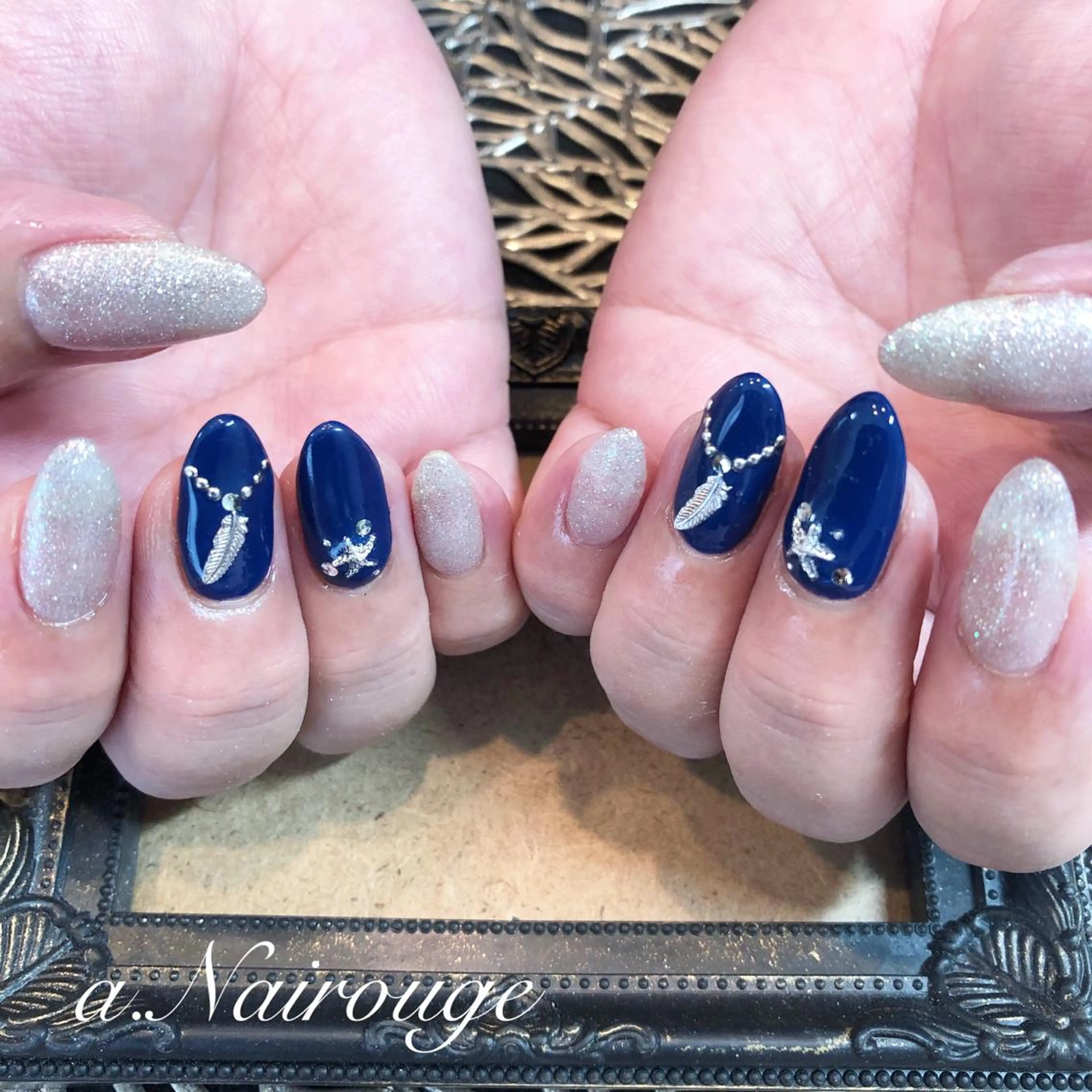 ネイル 長さ出し ハンドネイル Nail salon REIRISのネイルデザイン