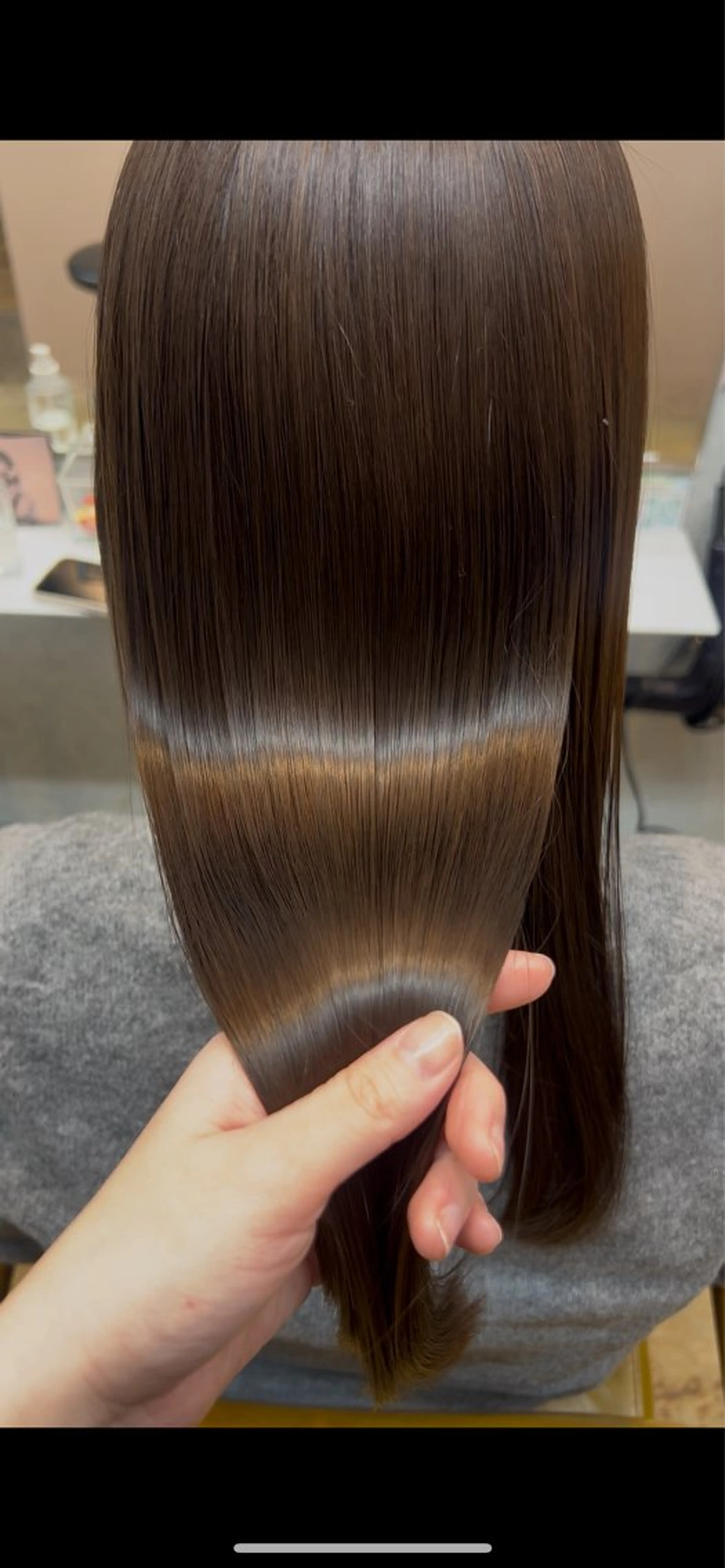 ロング 髪質改善 カット 縮毛矯正 カコ/レイヤーカット ヘアアレンジのヘアスタイル