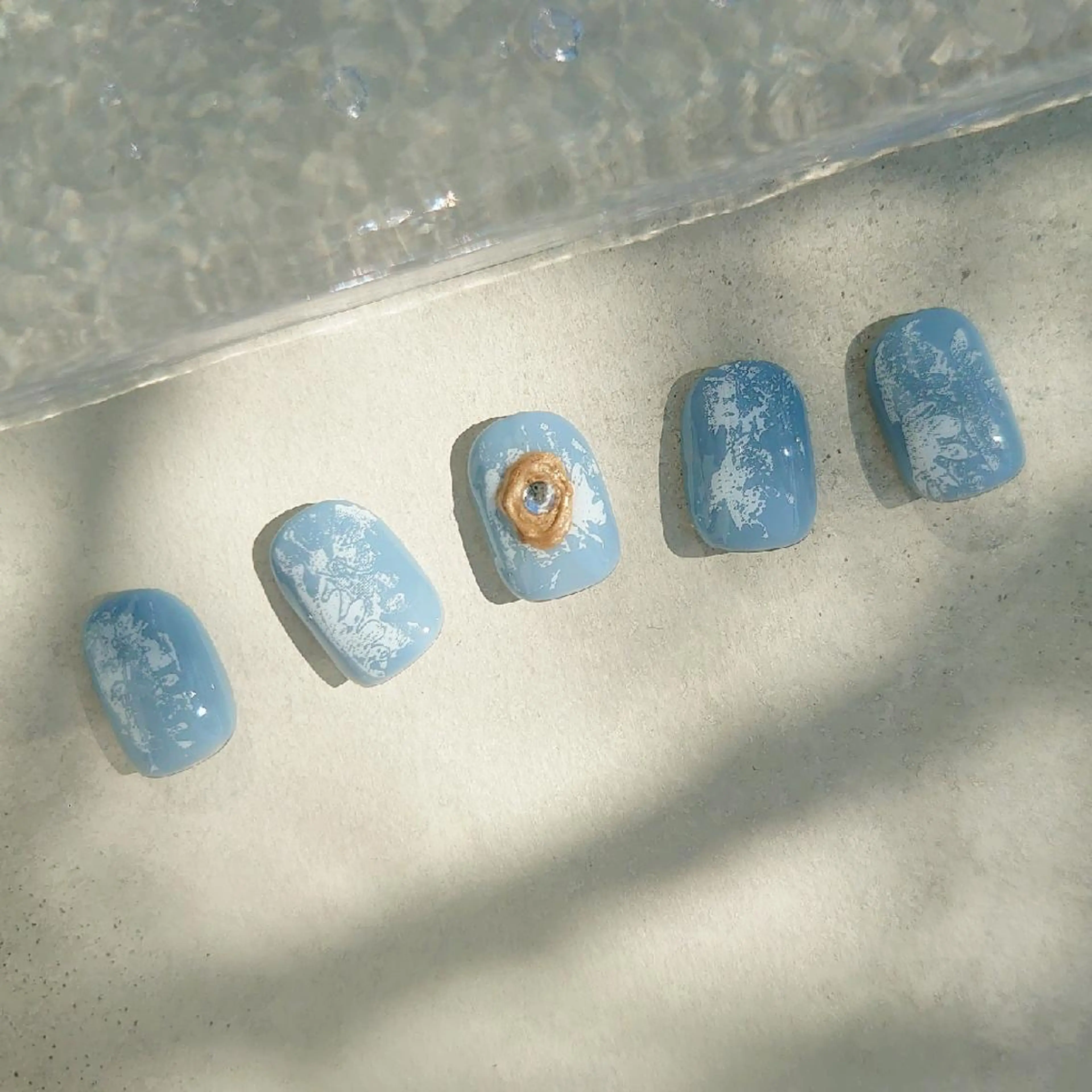 ネイル ニュアンスネイル ショートネイル gemickle nailのネイルデザイン