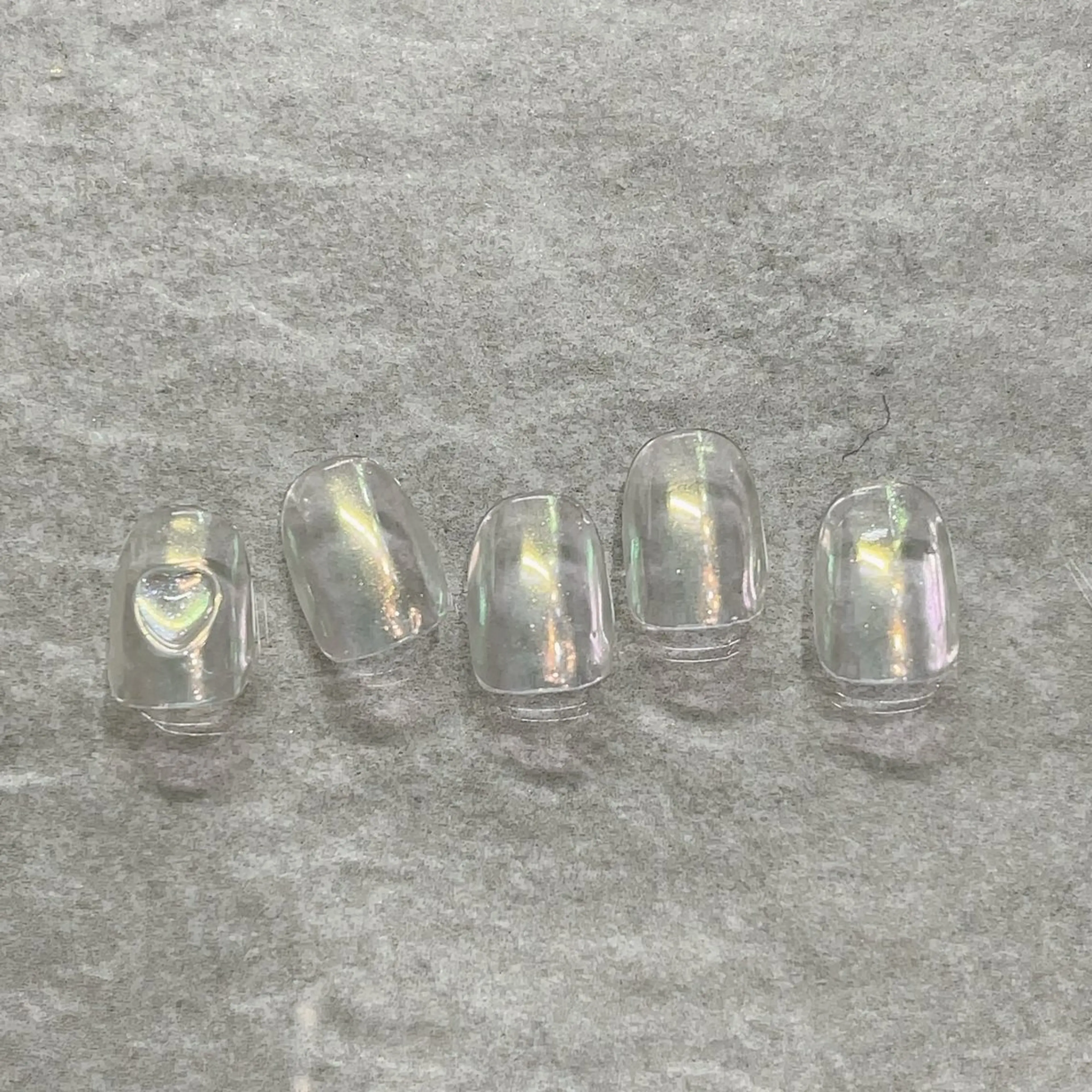 ネイル オーロラネイル クリアネイル 03.nails 原宿所属・s aのネイルデザイン