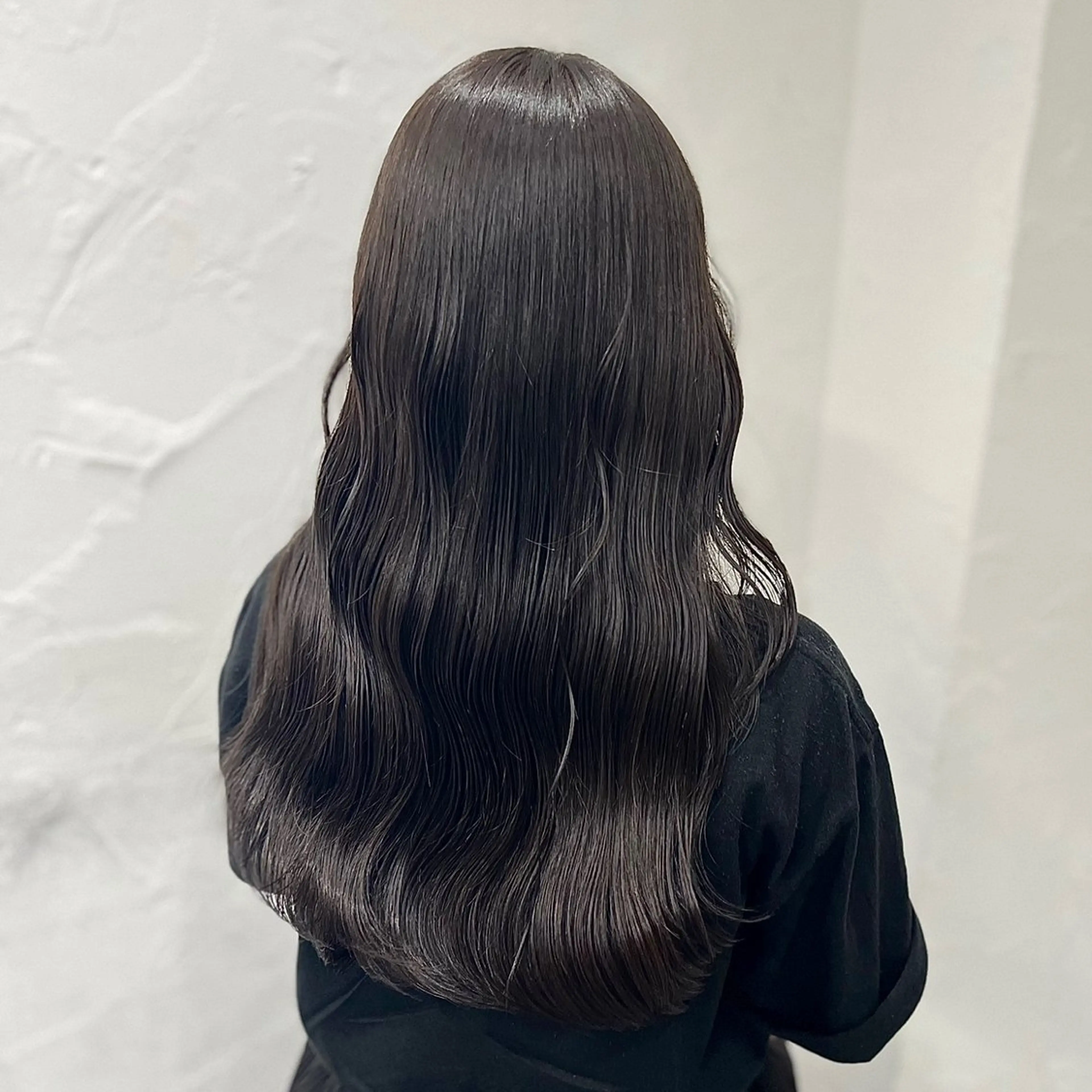 セミロング カラー 無料カットモデル ユナのヘアスタイル