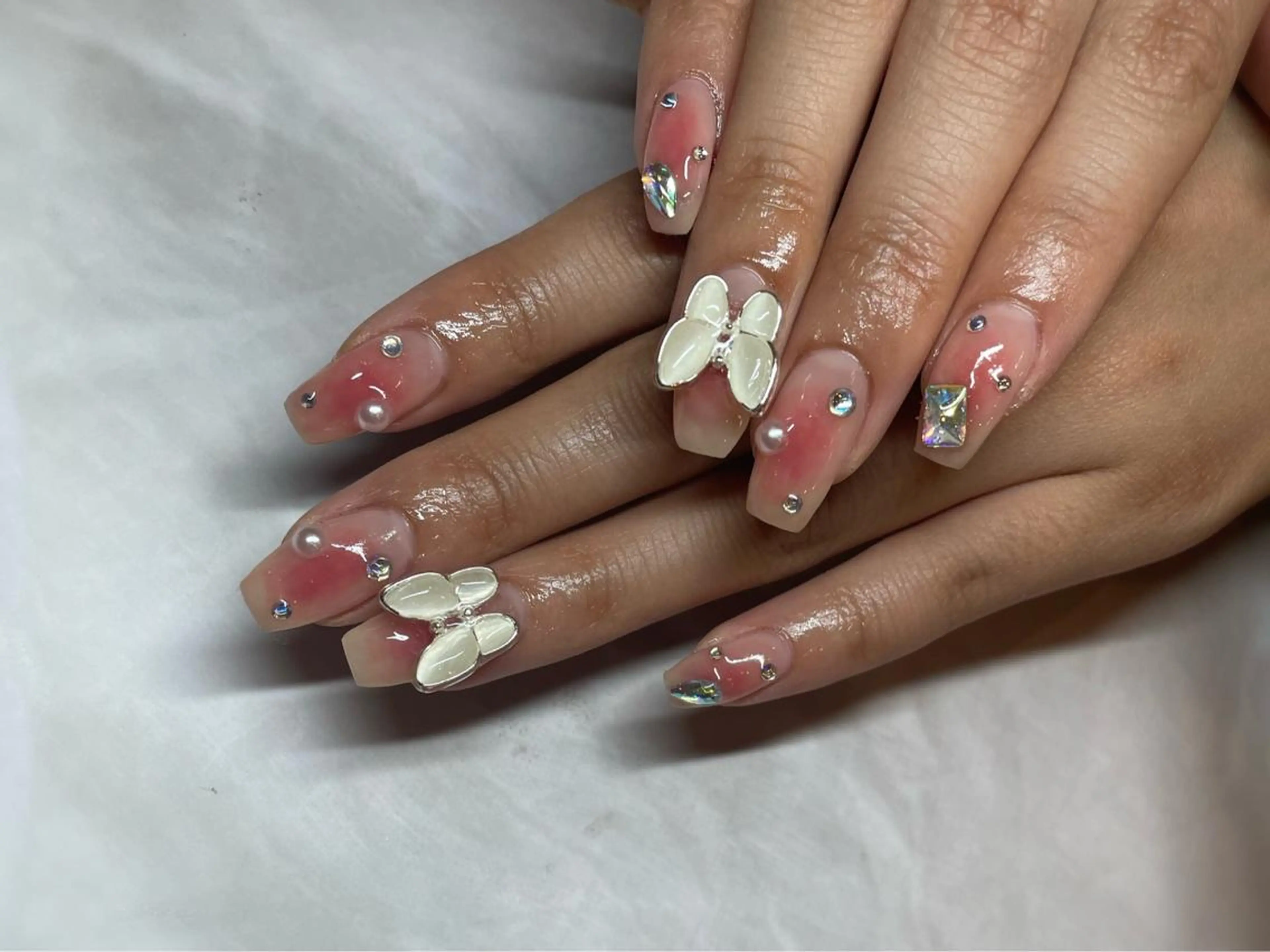 ネイル チークネイル ワンホンネイル Nail room Mente所属・Nail room 【Mente】のネイルデザイン