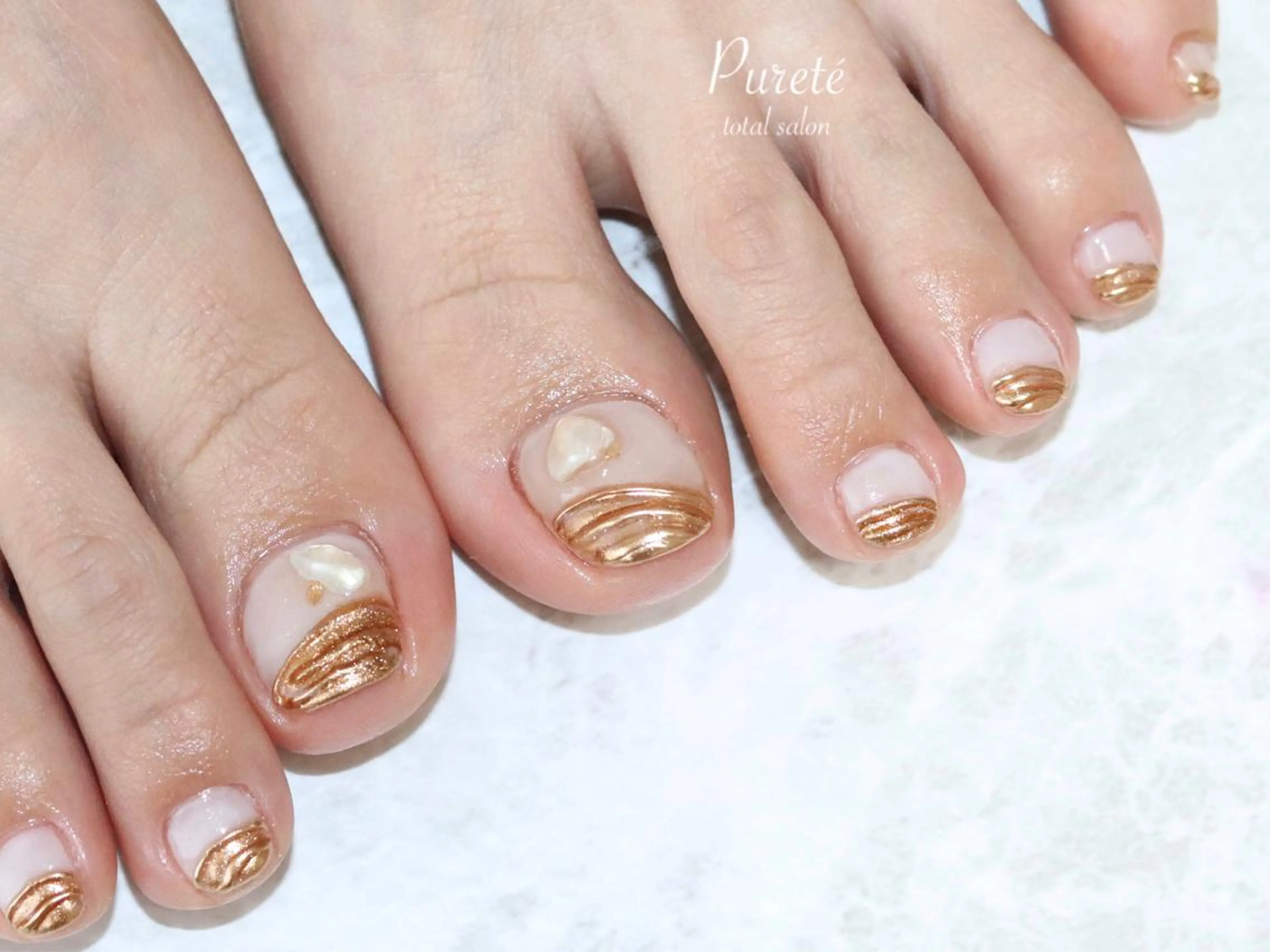 ネイル フットネイル nailsalon Puretéのネイルデザイン