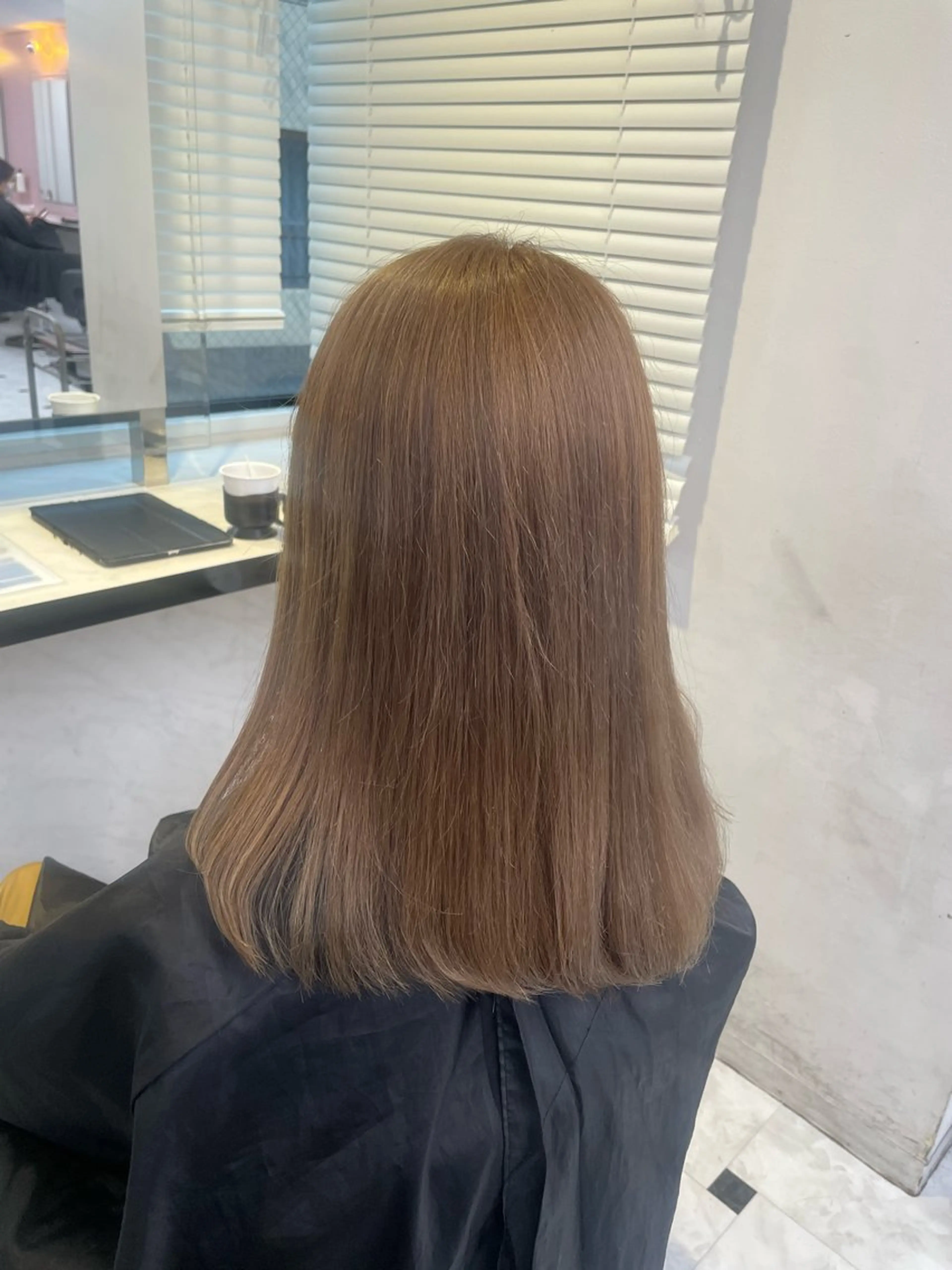 ミディアム ヘアカラー トリートメント ヘッドスパ ヘアセット うる艶トレンドヘア 🕊️上野BABYのヘアスタイル