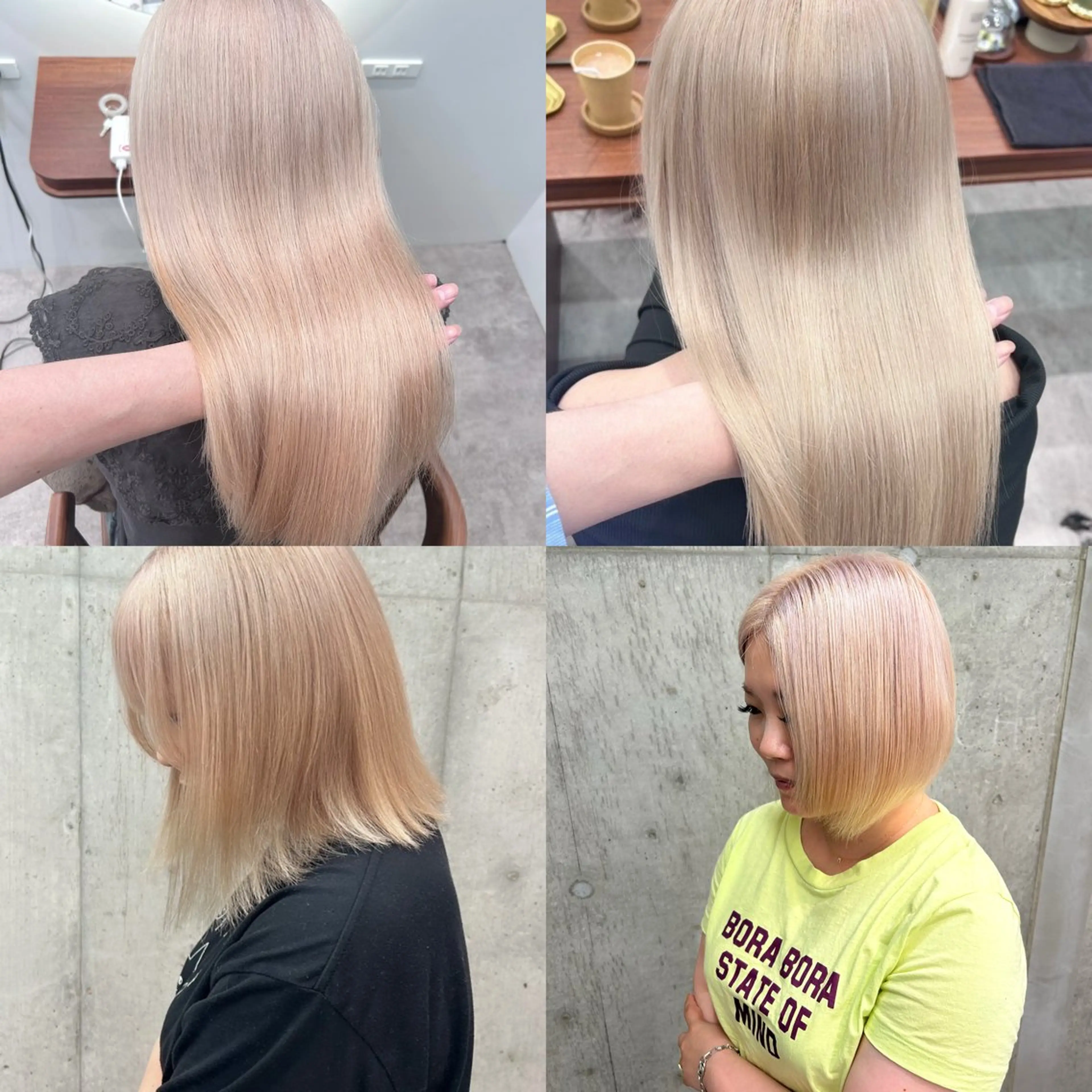 🌈高彩度🌈カット➕カラー➕ダブルケアブリーチ➕超音波トリートメント(施術時間5時間)¥19800の写真