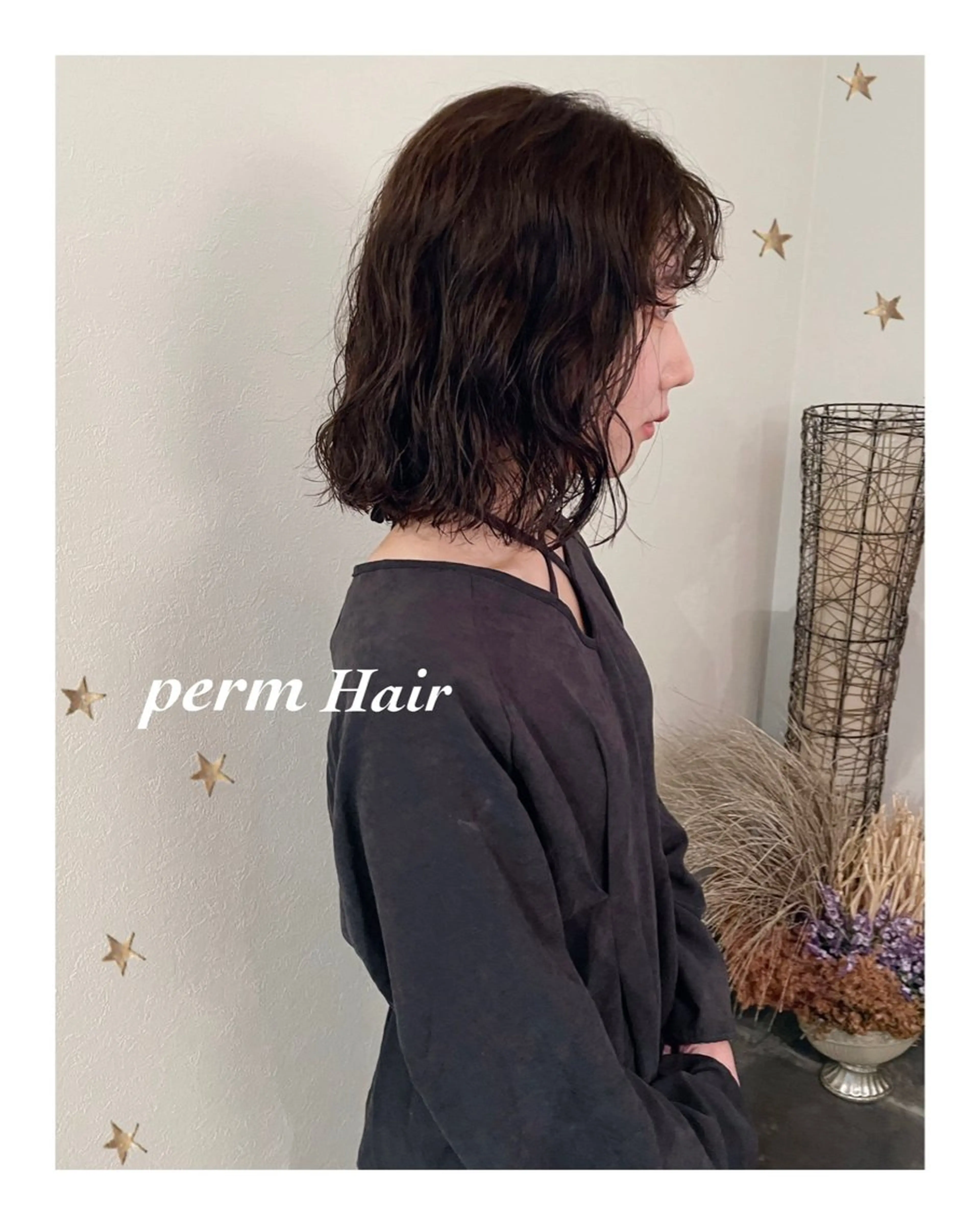 ミディアム パーマ カット パーマ salon AKIRA所属・市川 千夏のヘアスタイル