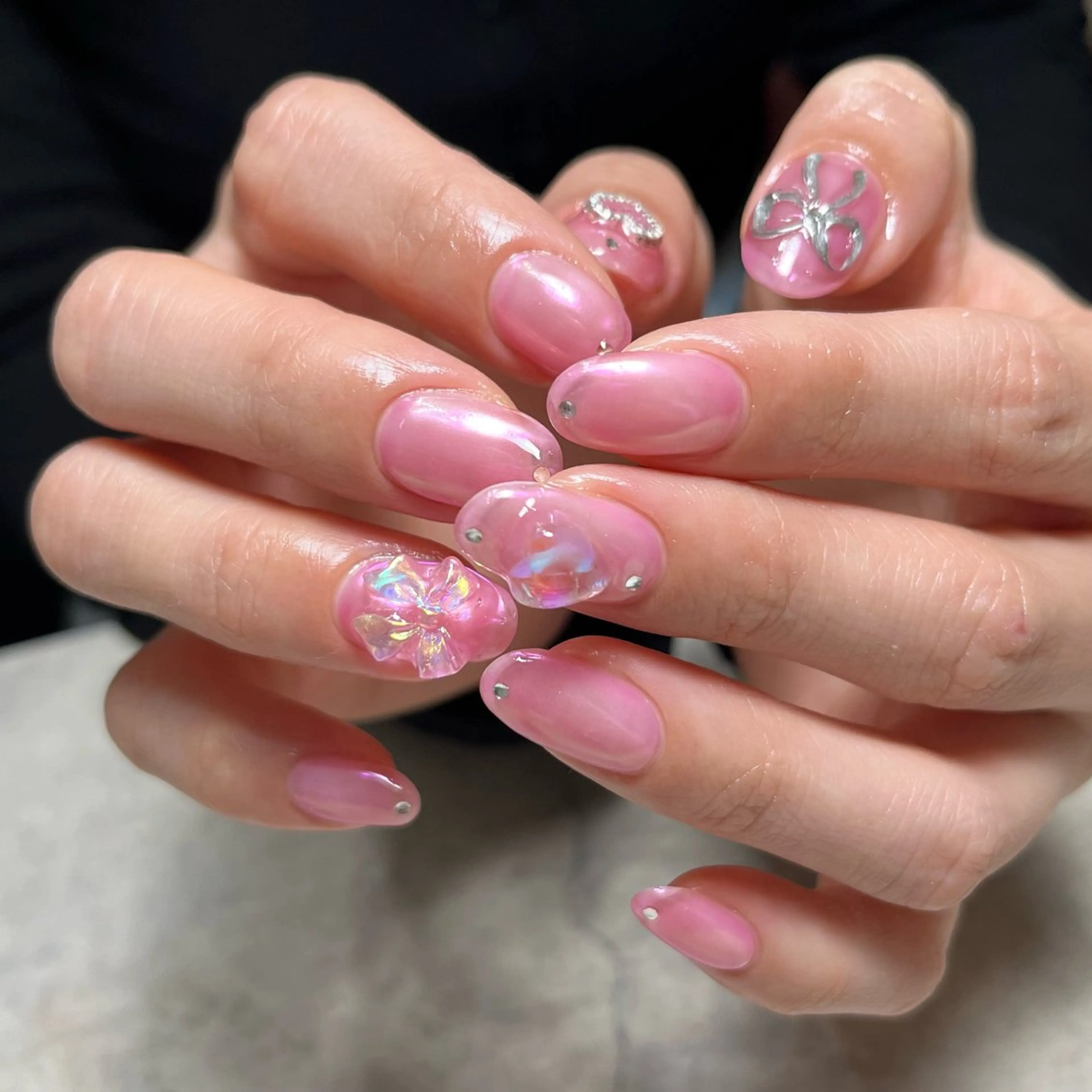 ネイル グリーン ハンドネイル nail salon O (en)所属・vegh. nail／阿波座のネイルデザイン