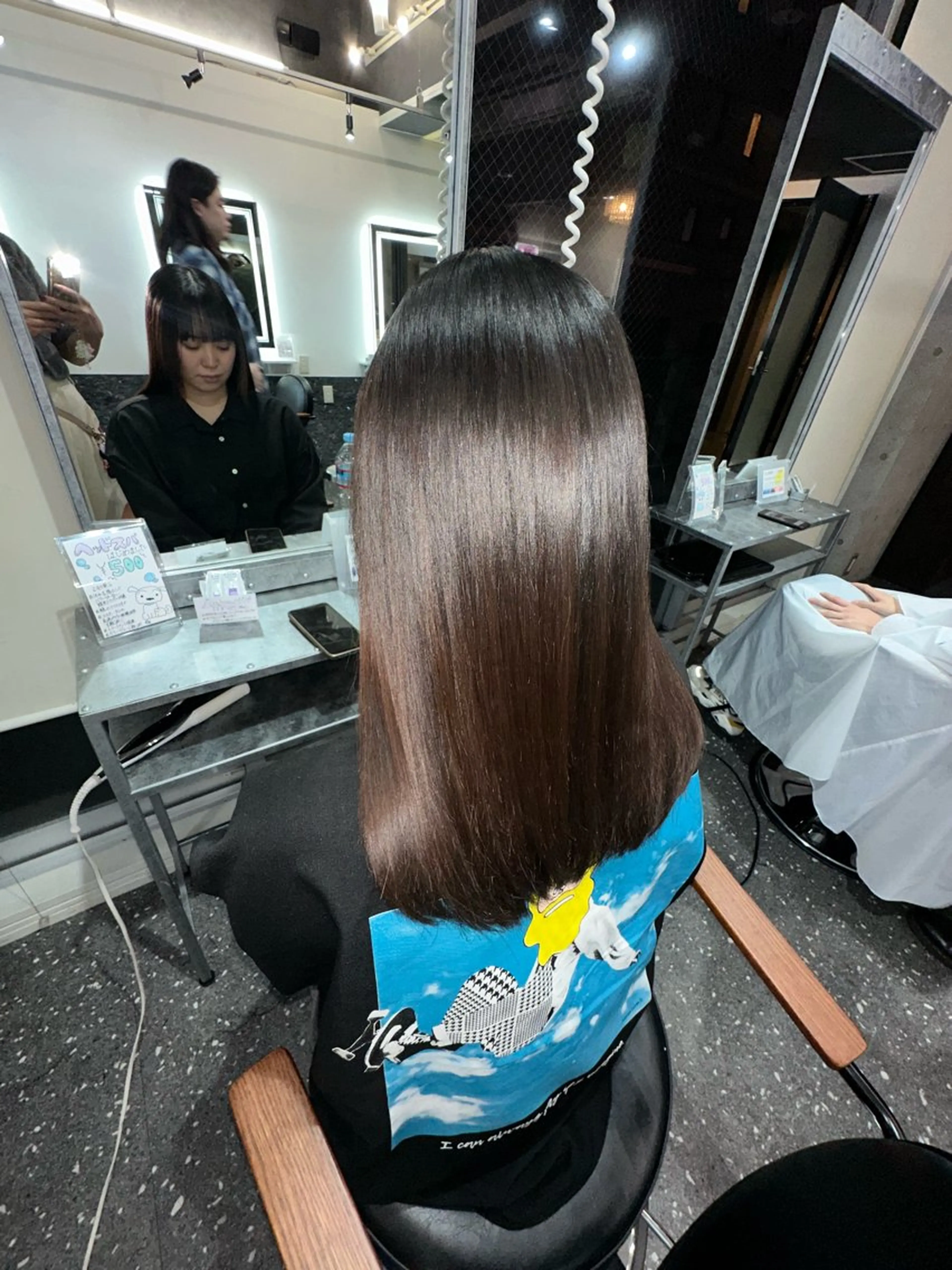 ロング パーマ カット 縮毛矯正 トリートメント 髪質改善⭐️縮毛矯正 中野⭐️Rinaのヘアスタイル