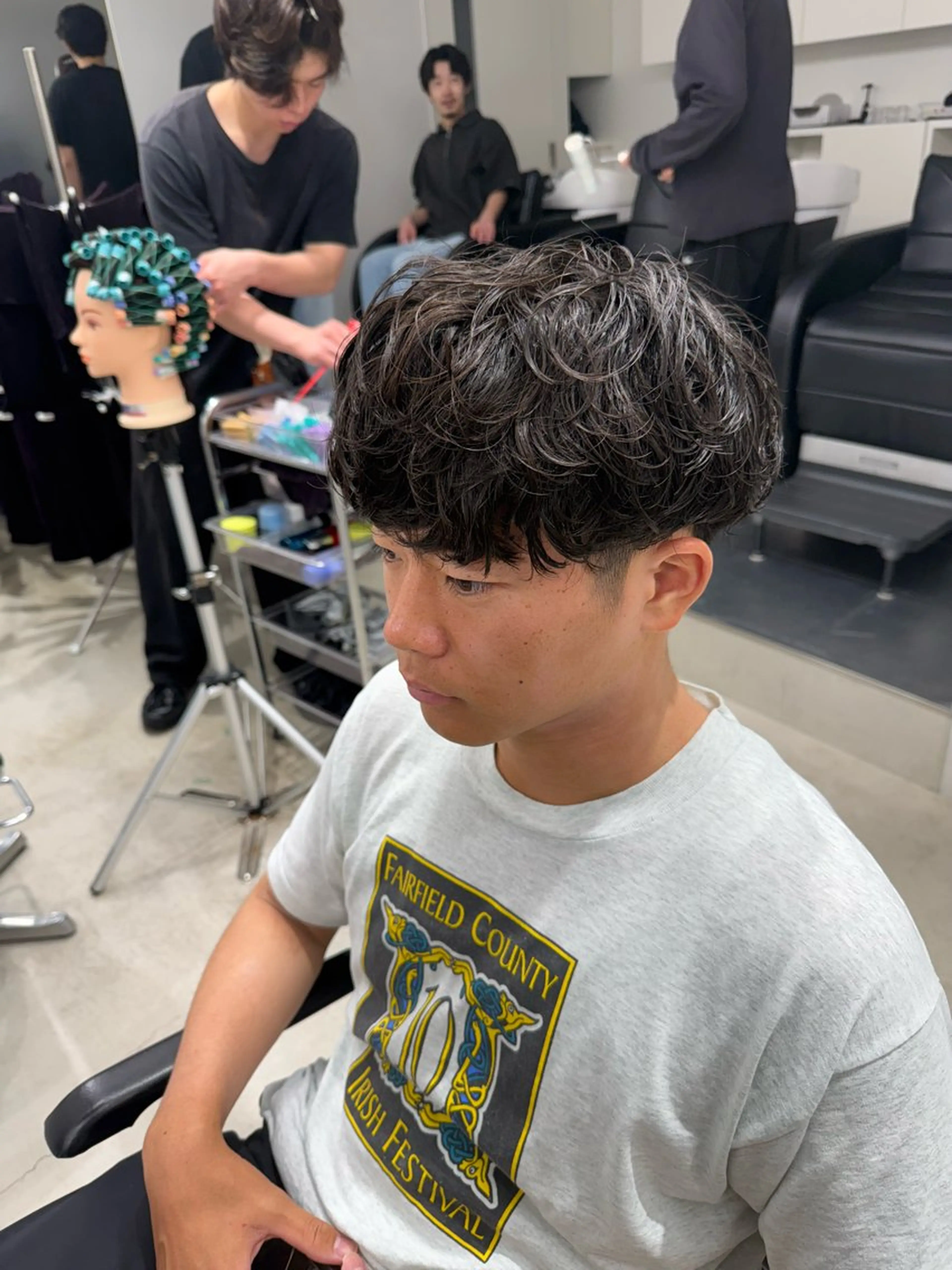 パーマ メンズ 深谷 侑亮のヘアスタイル