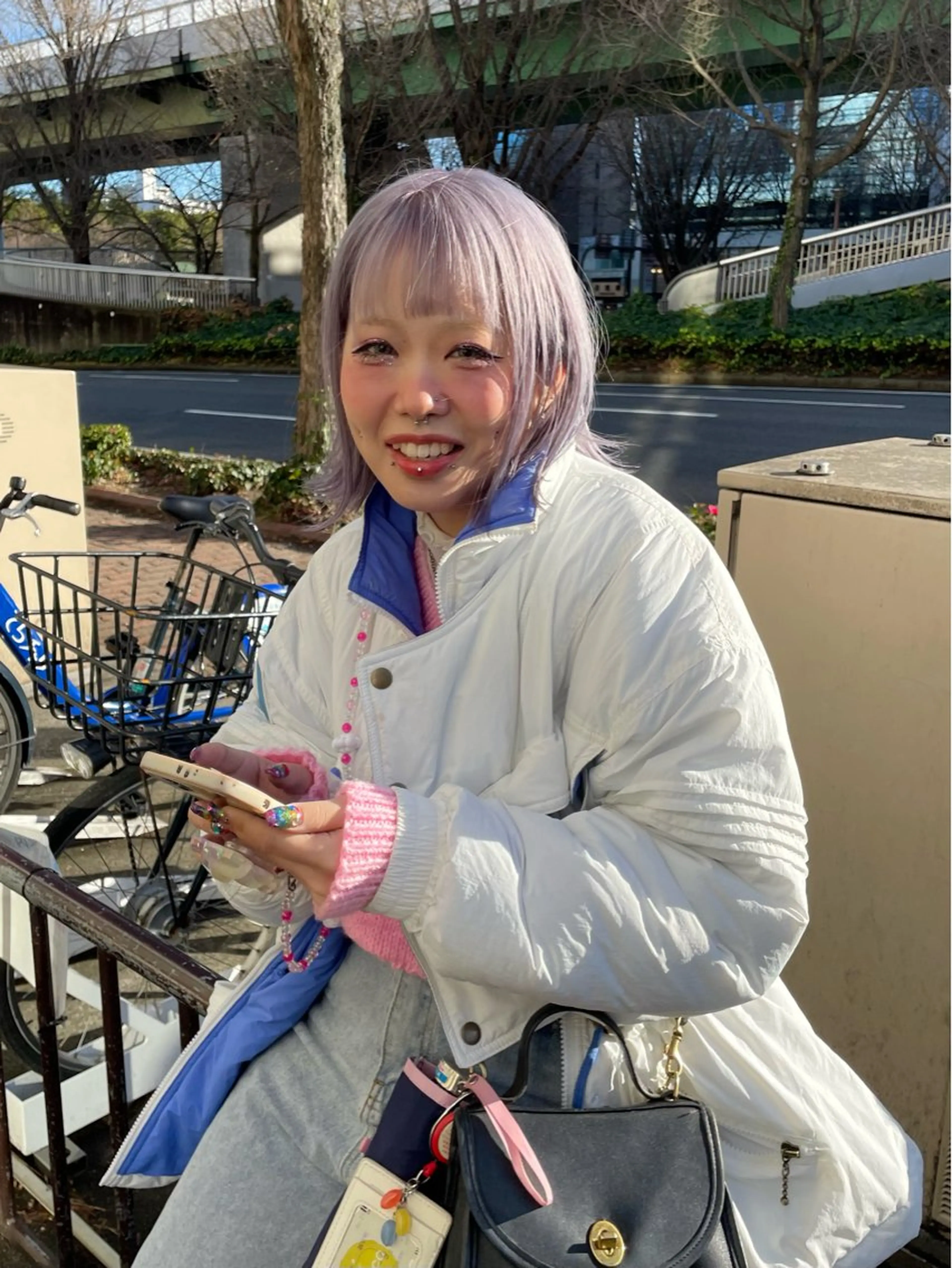 ショート カラー ラベンダーカラー ピンクカラー ピンクラベンダー ヘアカラー トリートメント パーマ、ストパー モデル募集、ちはるのヘアスタイル