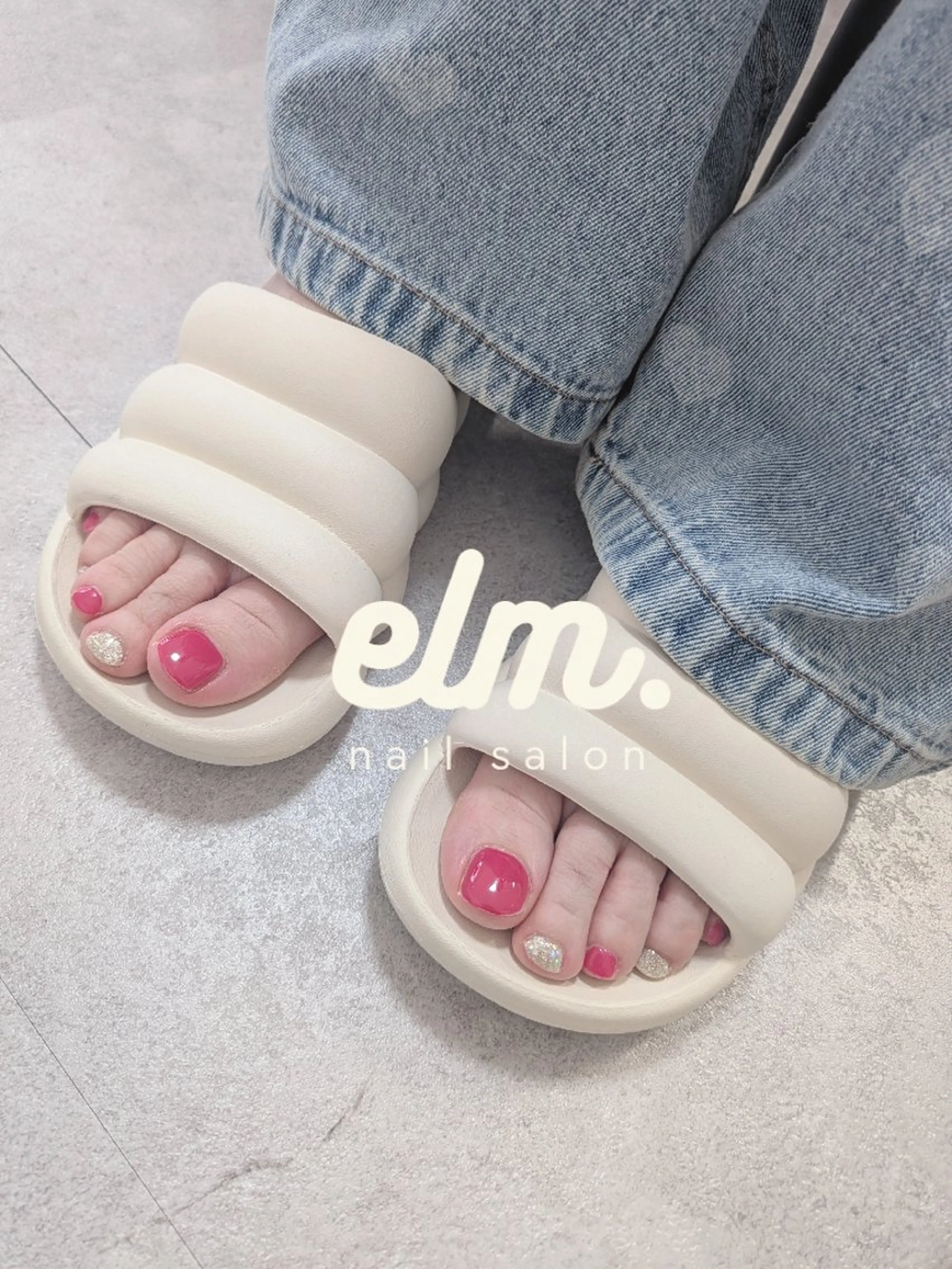 ネイル フットネイル フットネイル nail salon elm.所属・nail salon elm. まゆこのネイルデザイン