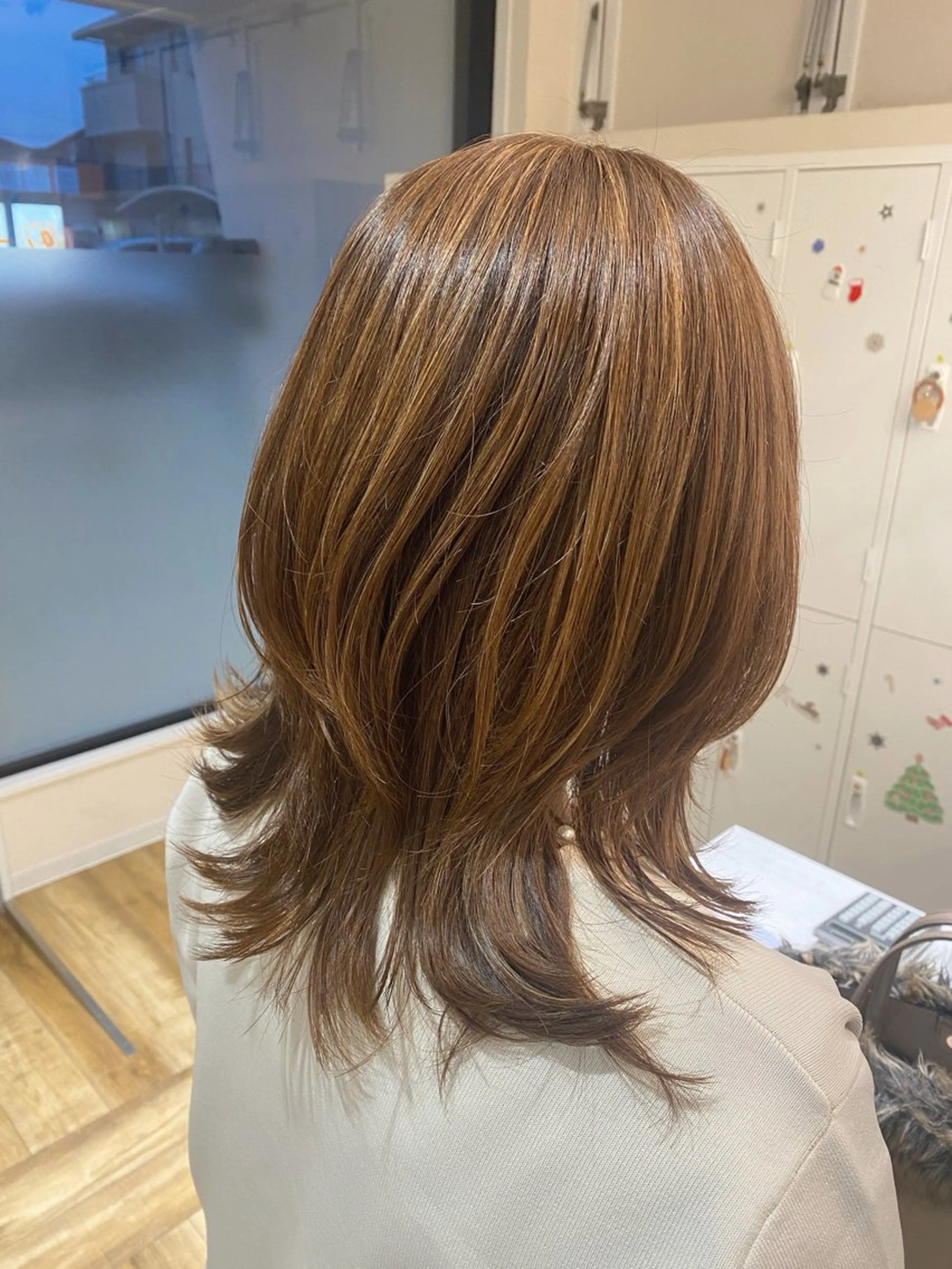 ミディアム ハイライト ase.糸島店所属・UEDA AYAのヘアスタイル