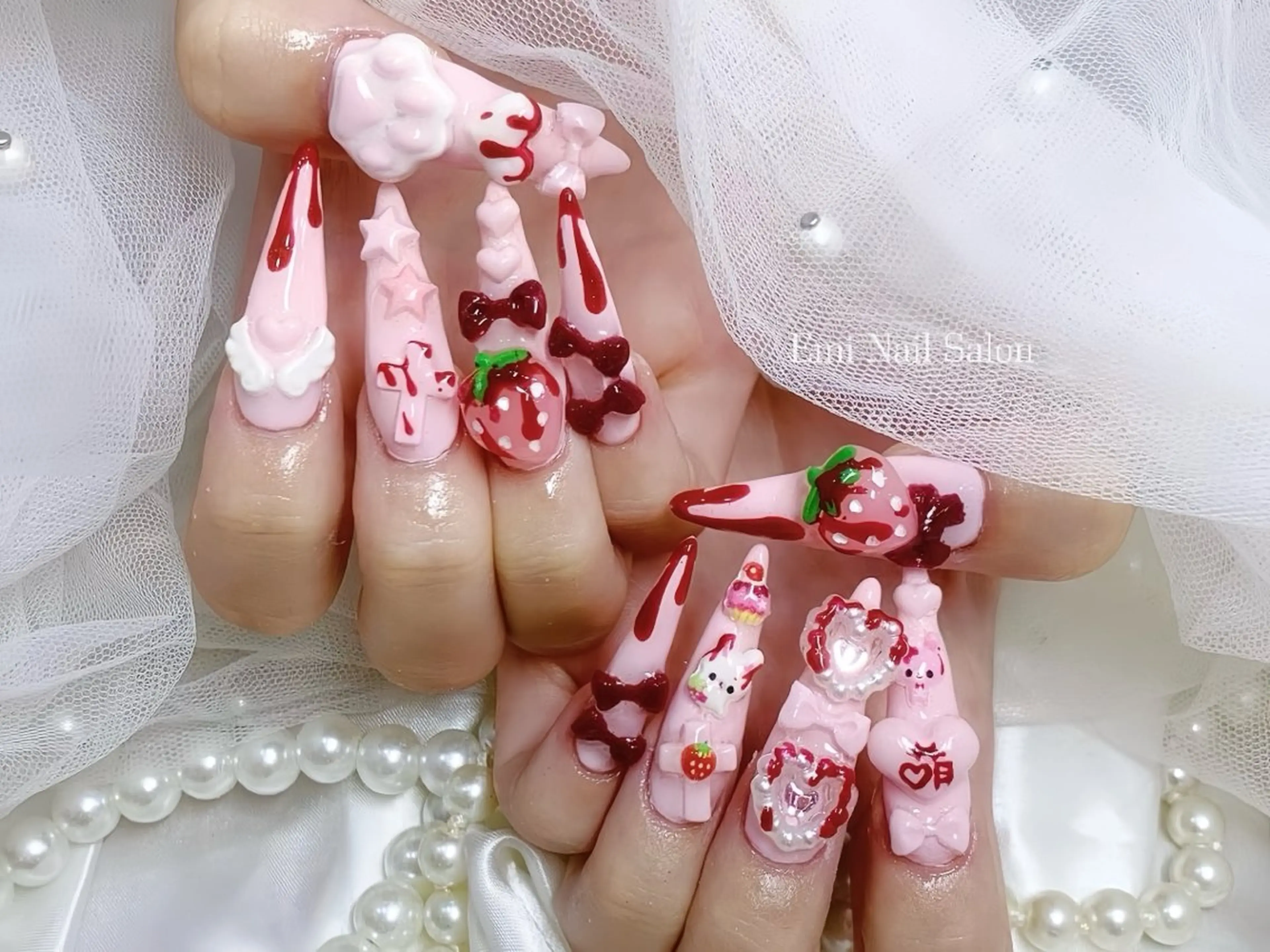 ネイル アートネイル ジェルネイル ネイルチップ Rin Nail 新大久保店のネイルデザイン