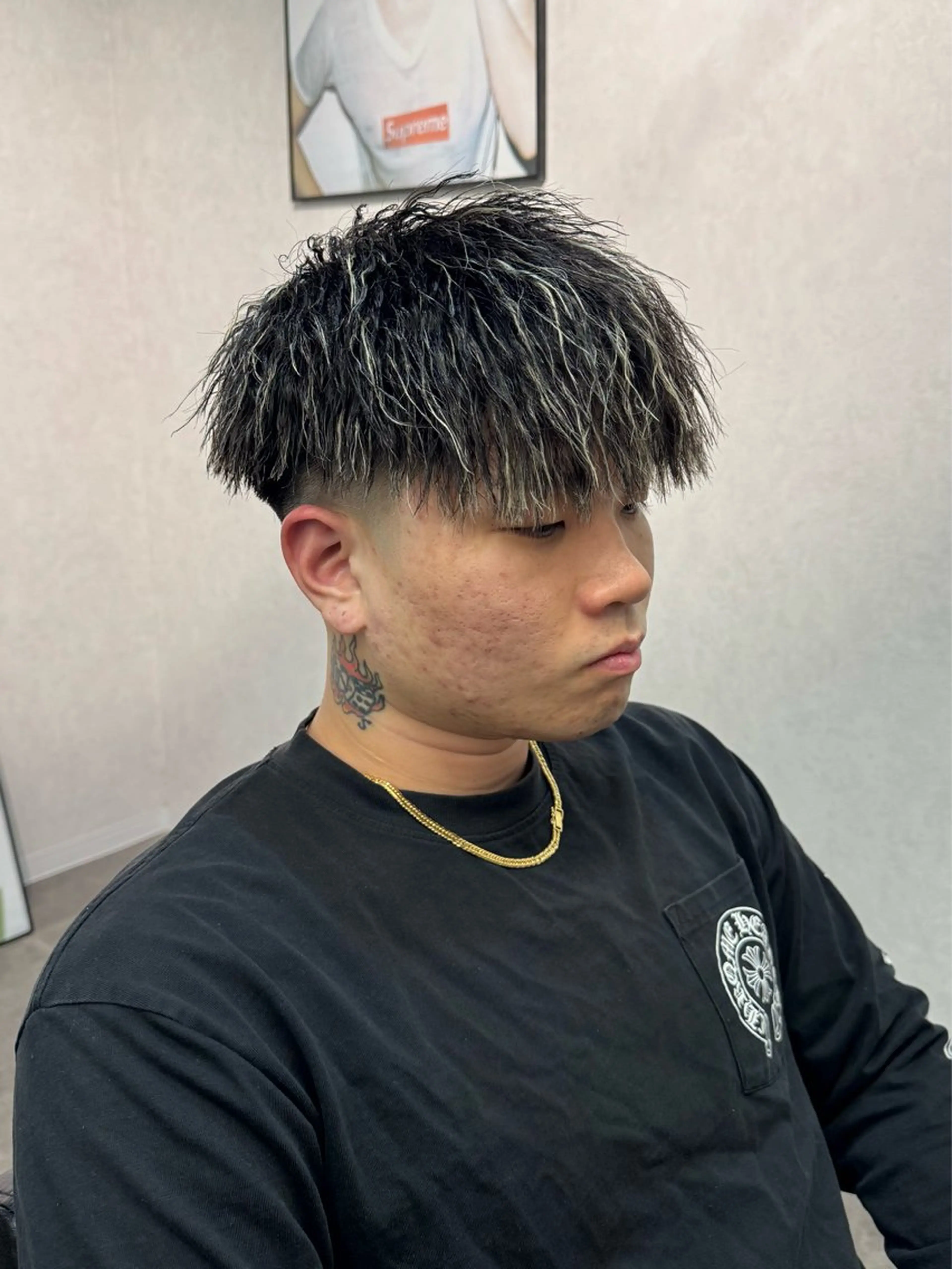 ショート パーマ メンズ X メンズ特化/ 中村郁人のヘアスタイル