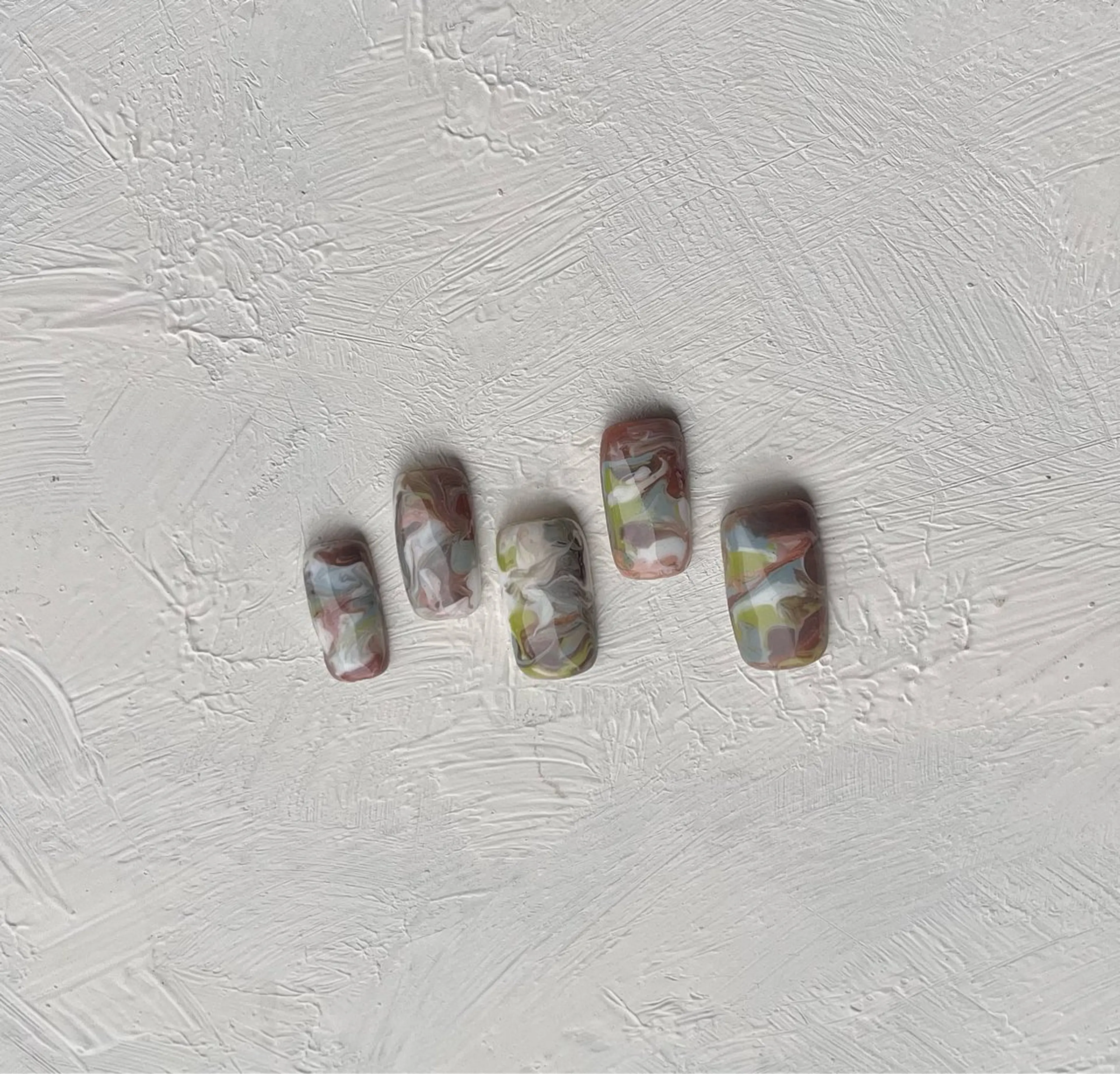 （オフあり）フットマーブルネイルの写真