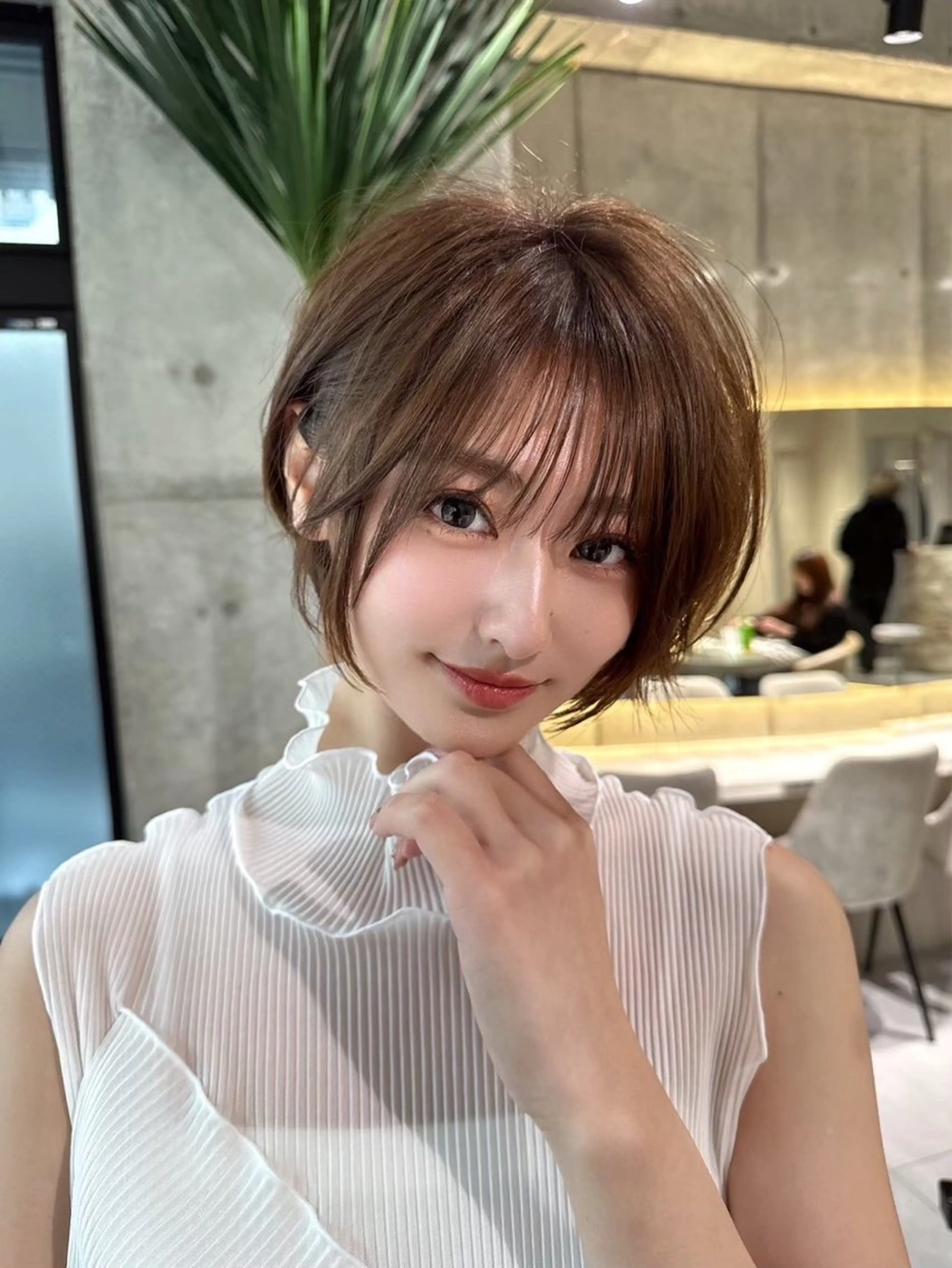 ショート カット トリートメント ヘッドスパ ヘアセット 韓国ヘア/レイヤー Londエレンのヘアスタイル