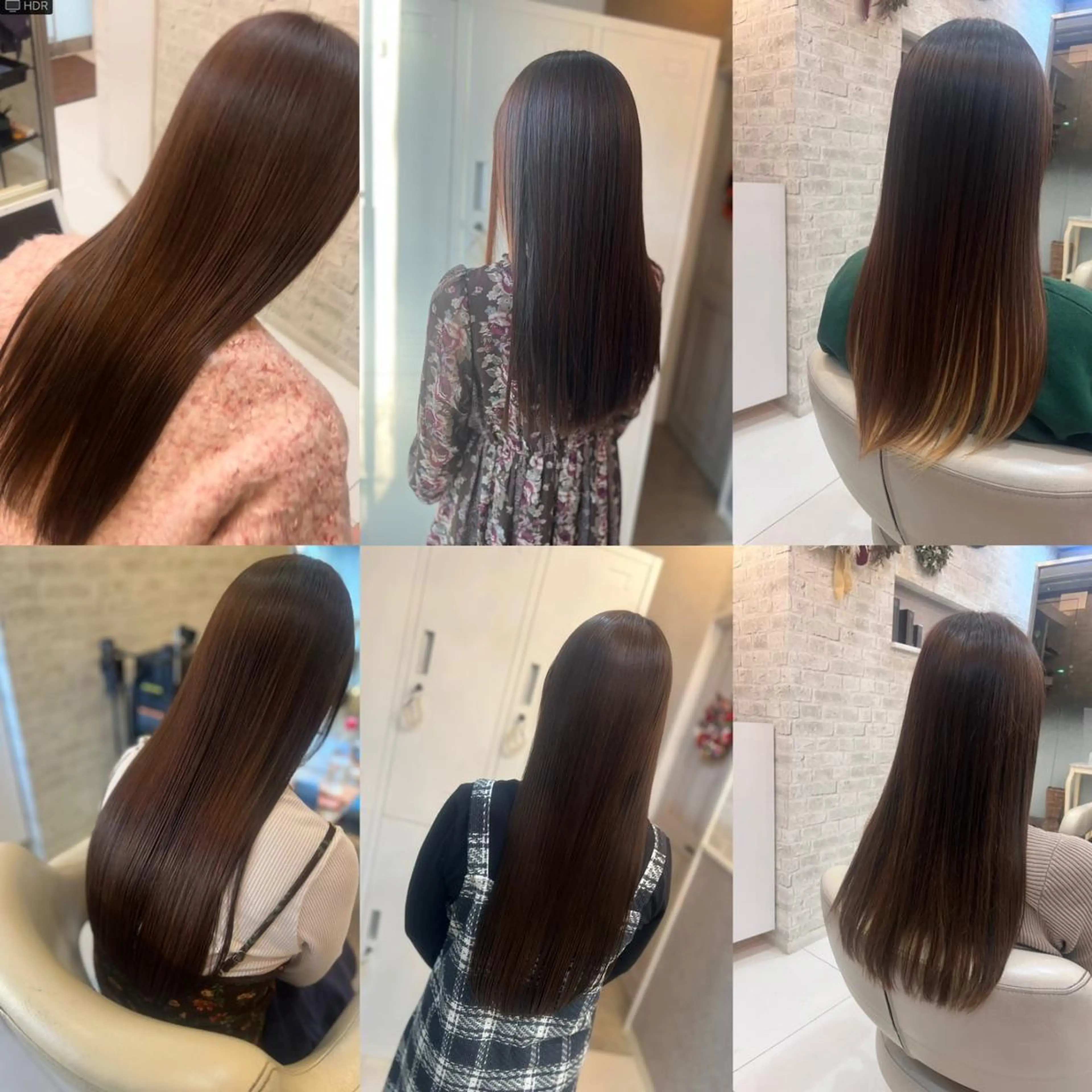 ロング 髪質改善 縮毛矯正 艶グレージュカラー 美髪特化美容師のヘアスタイル