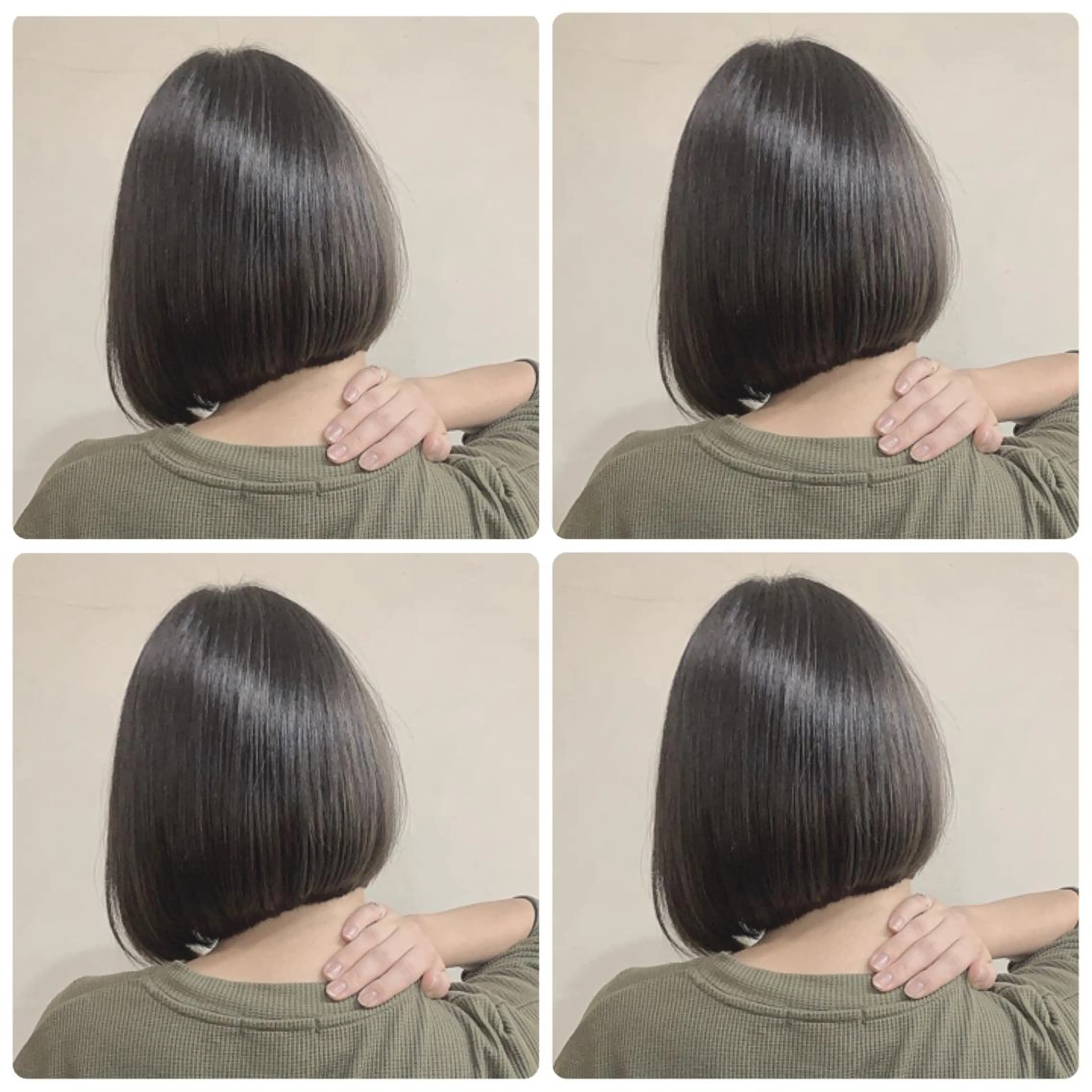 ショート カラー バレイヤージュ ベージュカラー グラデーションカラー ハイライトカラー オリーブカラー カット ヘアカラー 京都大人女性ショート 徒歩1分/秋山のヘアスタイル