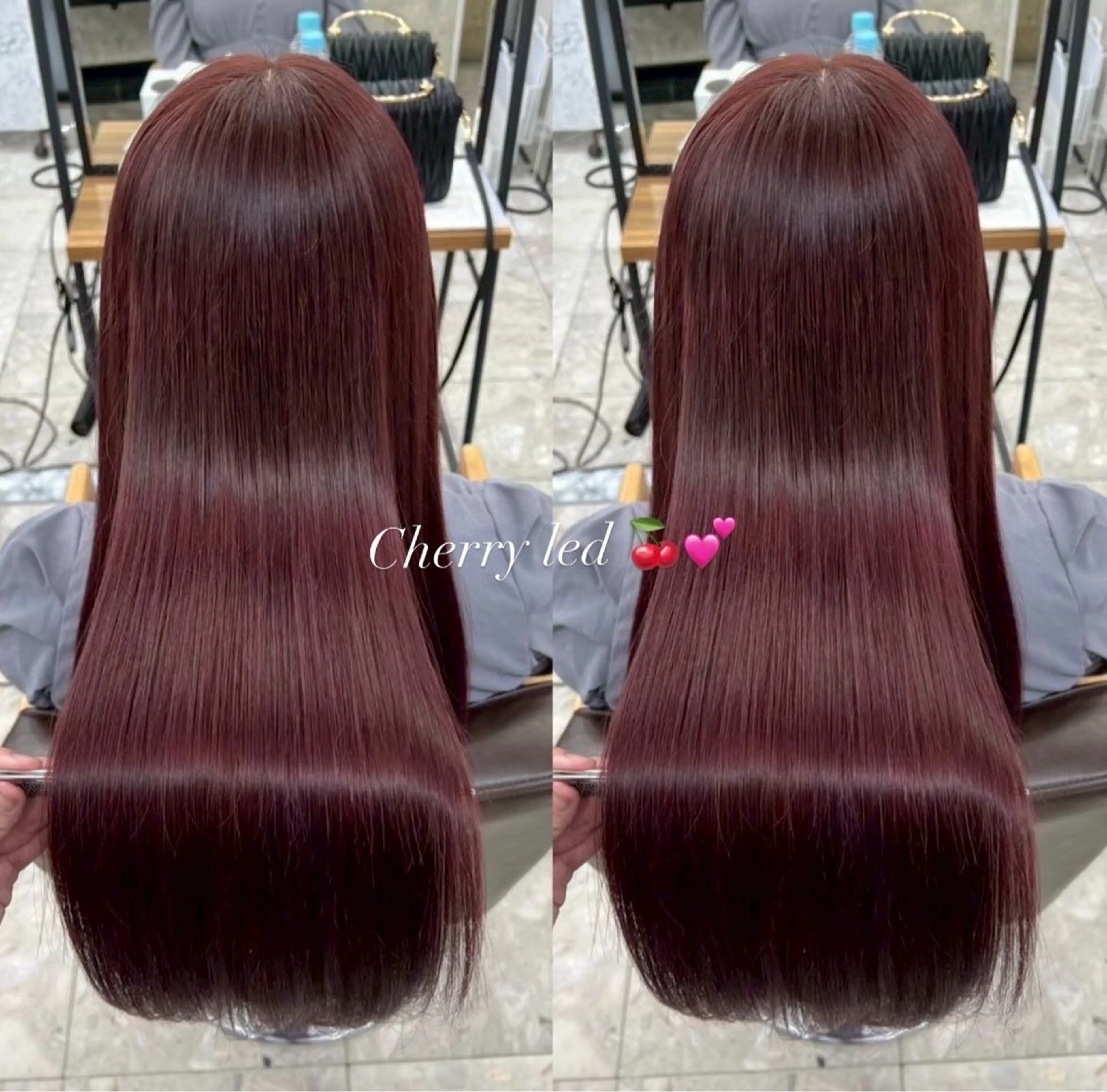 ロング カラー ワンレンボブ ショートボブ ベージュカラー ブリーチ ケアブリーチ ヘアカラー トリートメント 🥀ダブルカラー/ 縮毛矯正🥀ユイキのヘアスタイル