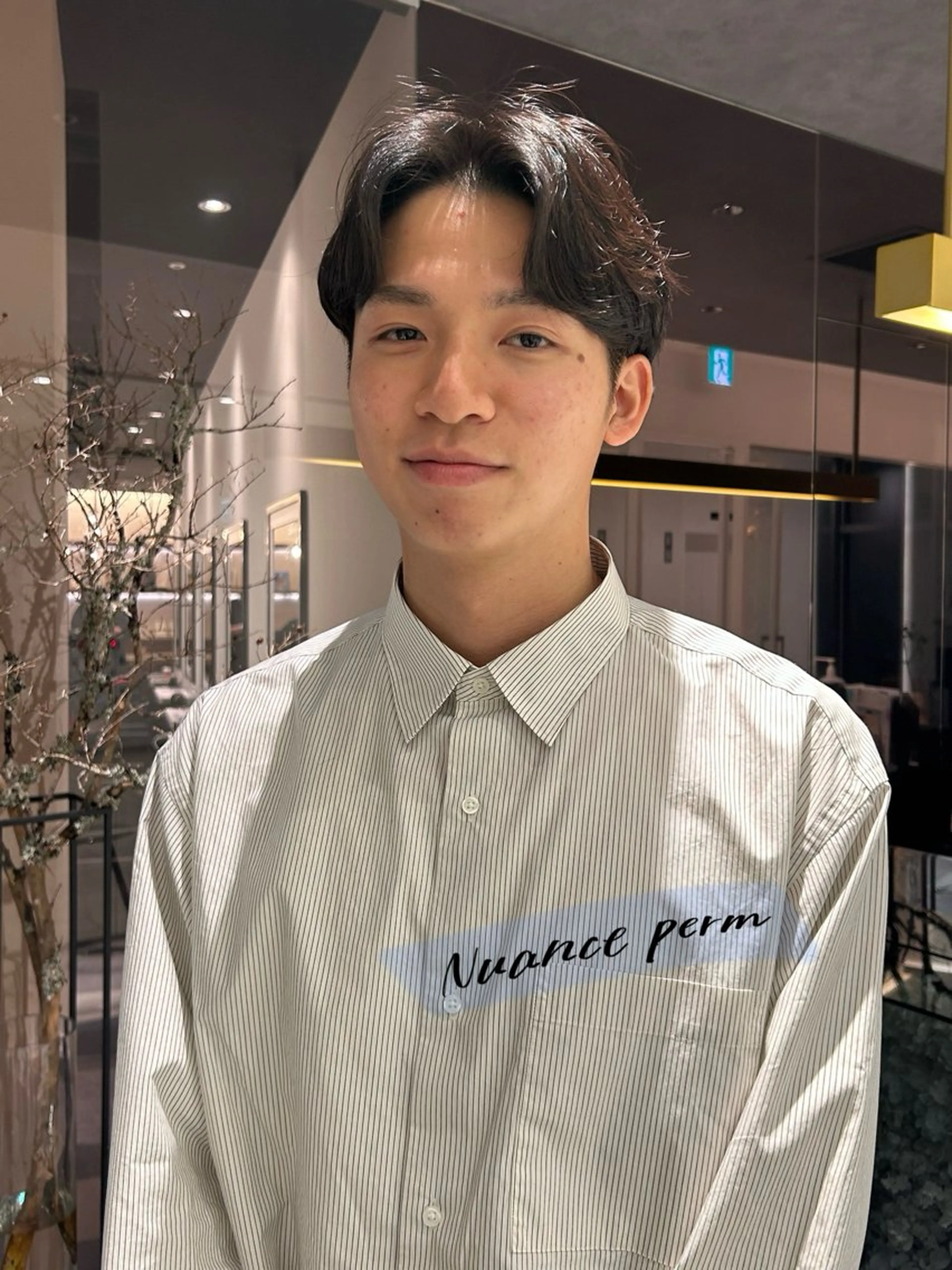 パーマ メンズ カット パーマ 中原 優美のヘアスタイル