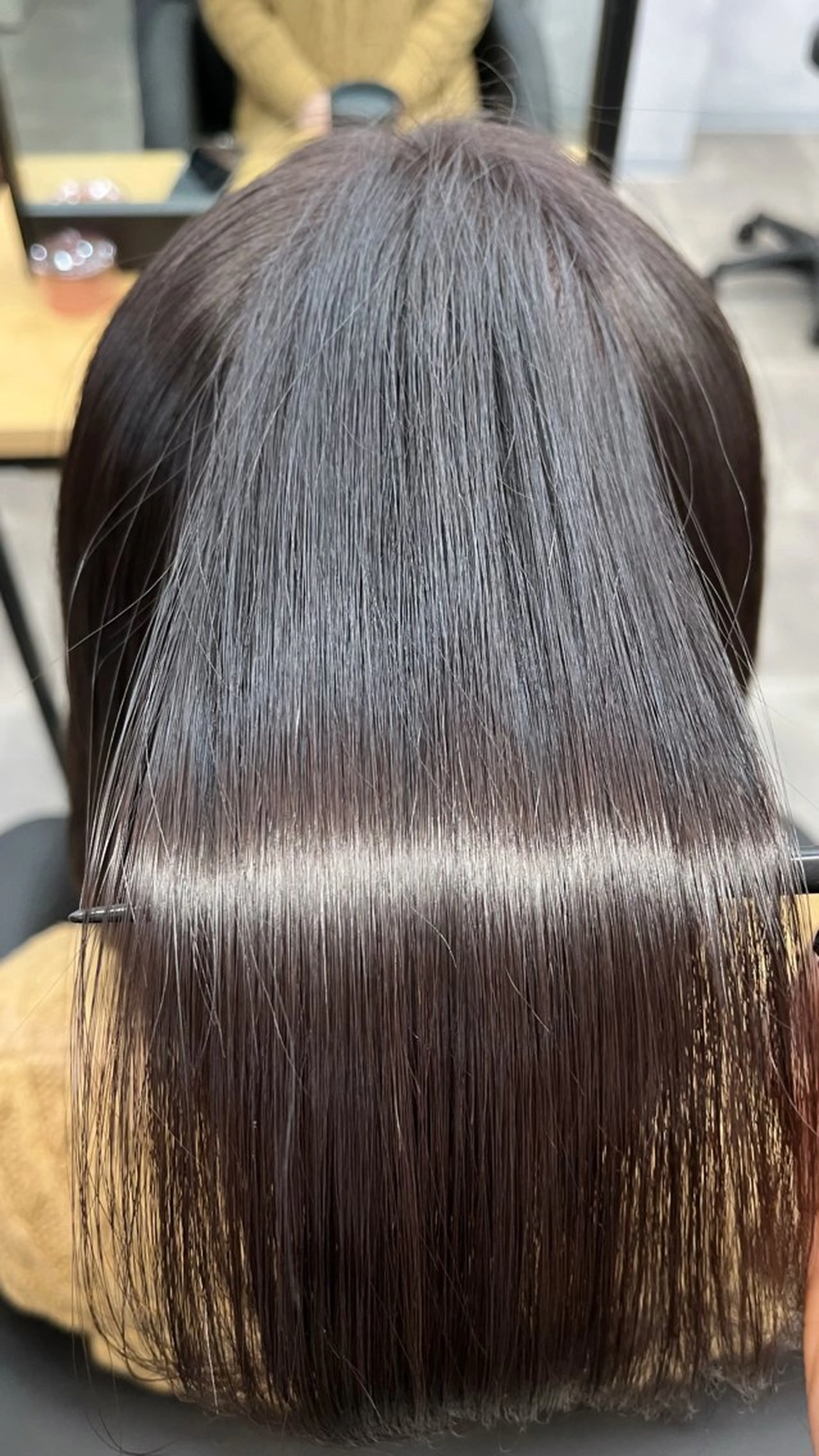 ミディアム カラー カット ヘアカラー 熊谷 有紗のヘアスタイル