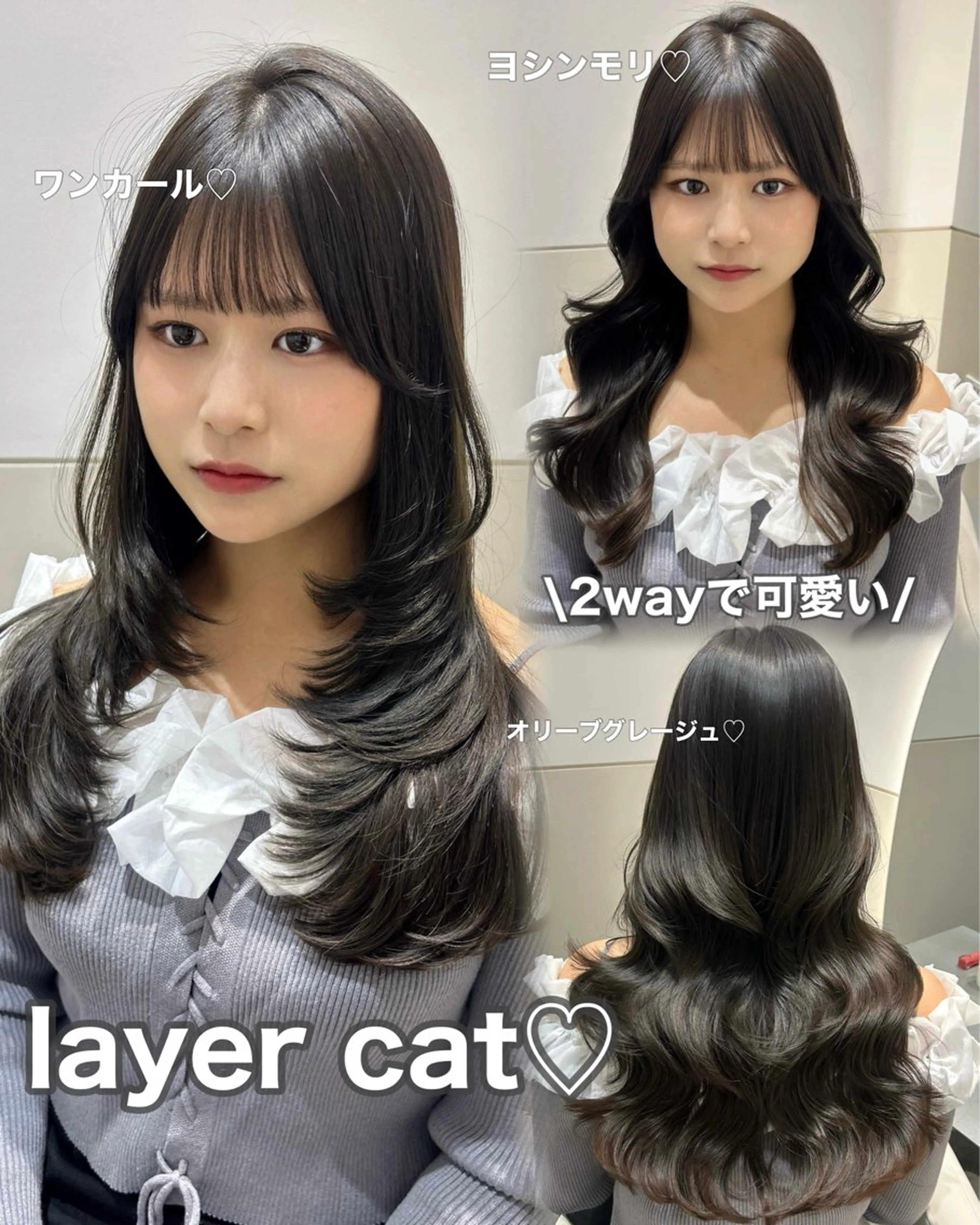 🩶韓国ヘア🇰🇷カット×1stepトリートメント🩶の写真