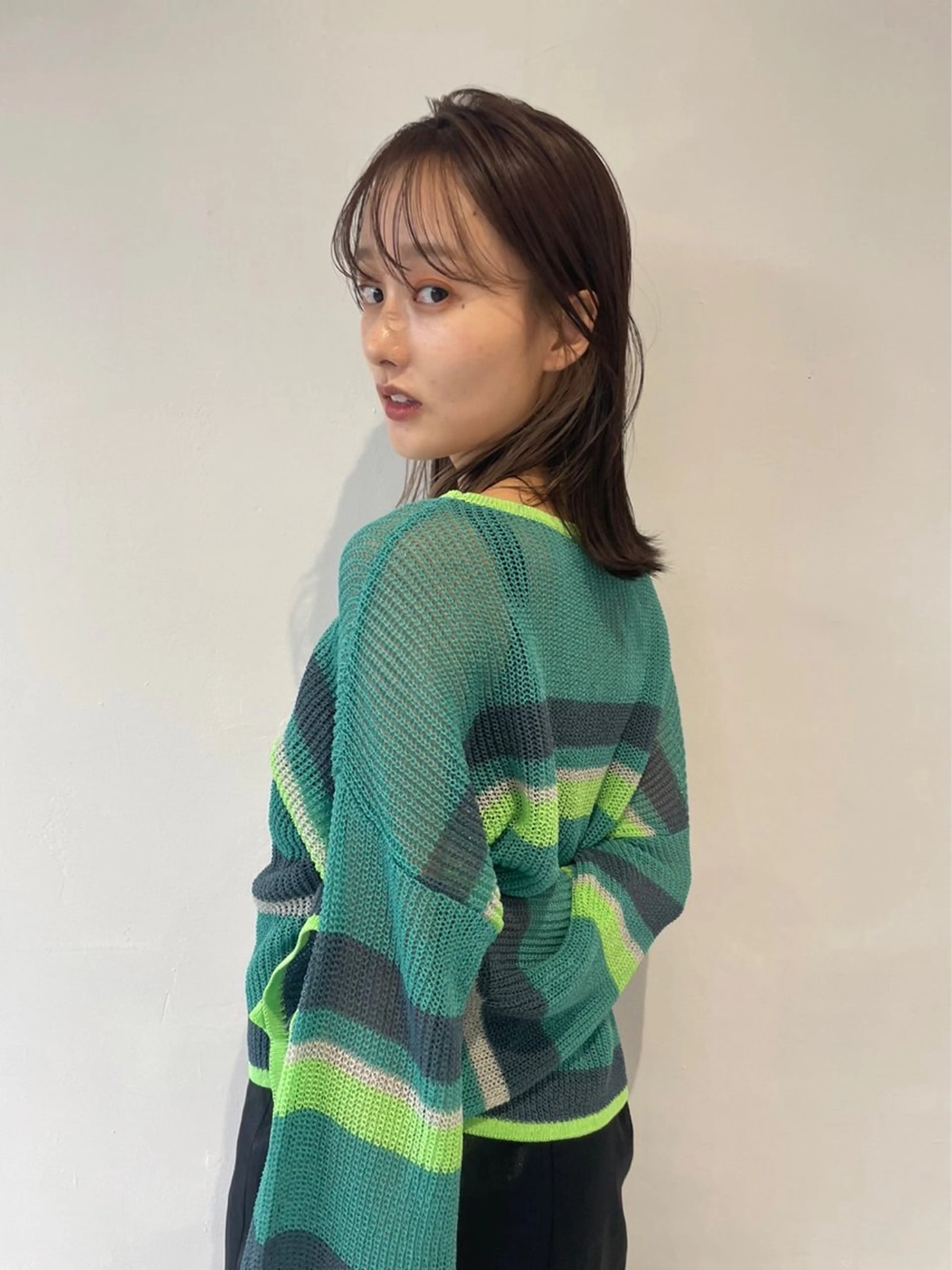 ミディアム カラー あ あのヘアスタイル