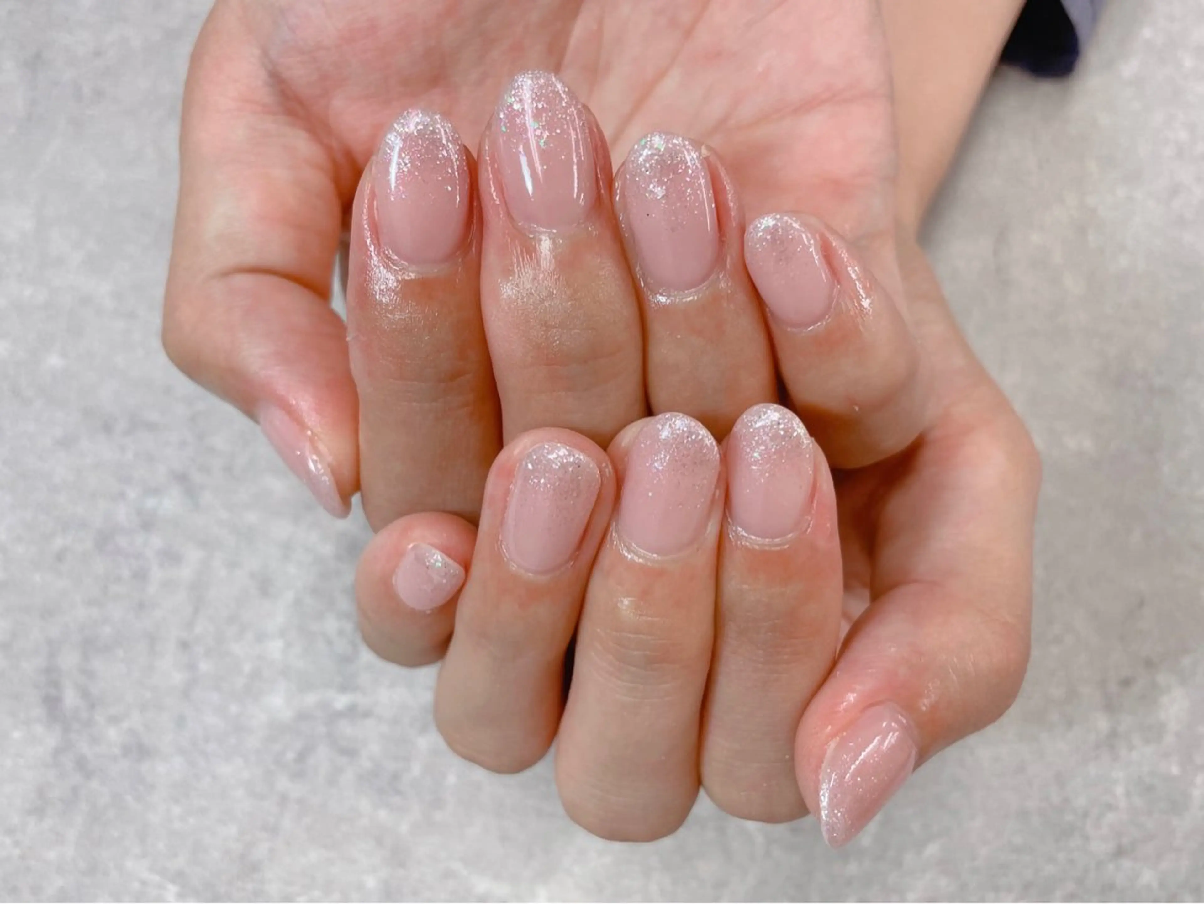 ネイル キラキラネイル ラメ(グリッター) シンプルネイル ハンドネイル foglia❁﻿. ⌇﻿imamuraのネイルデザイン