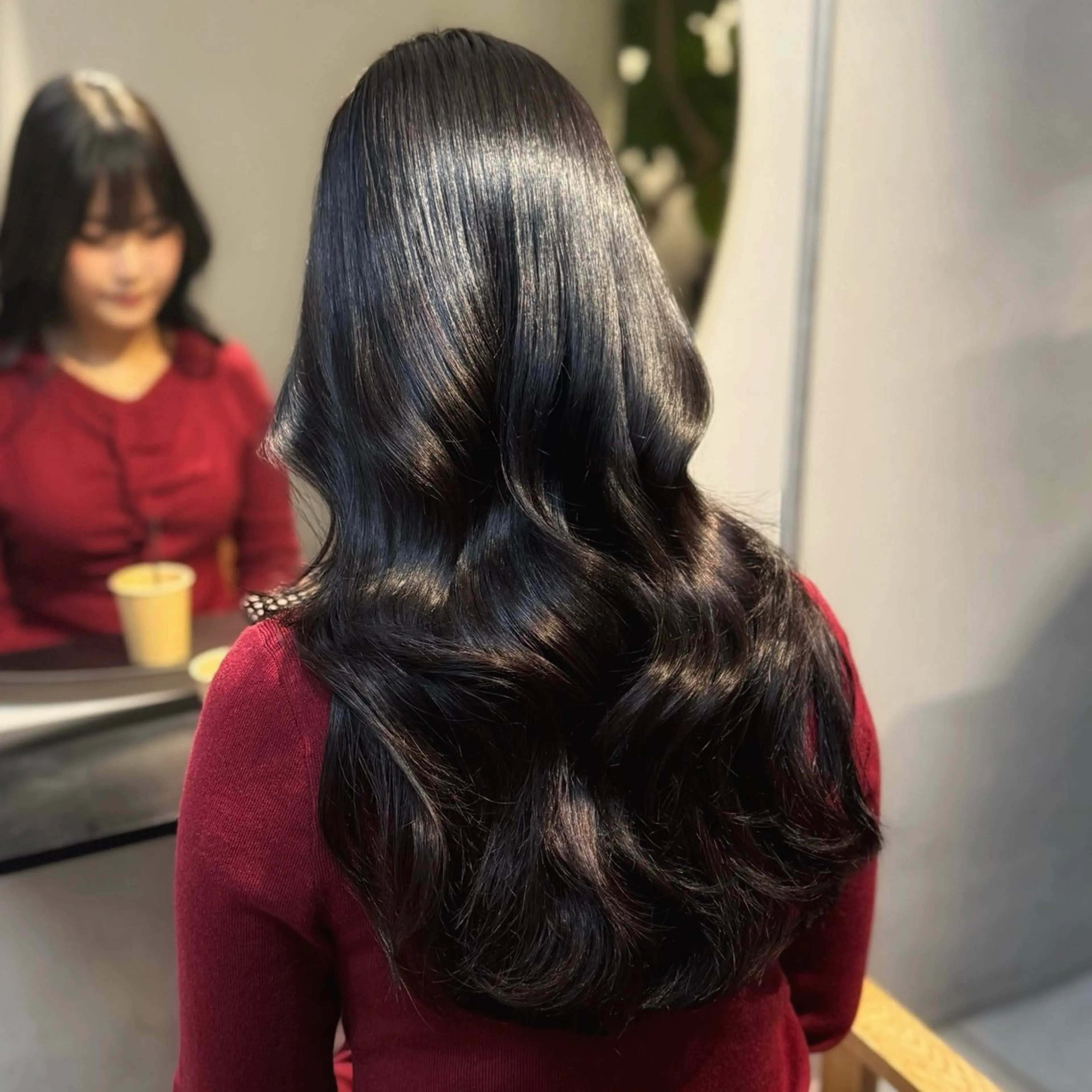 セミロング カラー ヘアカラー LENORA所属・肥後橋美容室/ 透明感カラー/韓国風のヘアスタイル