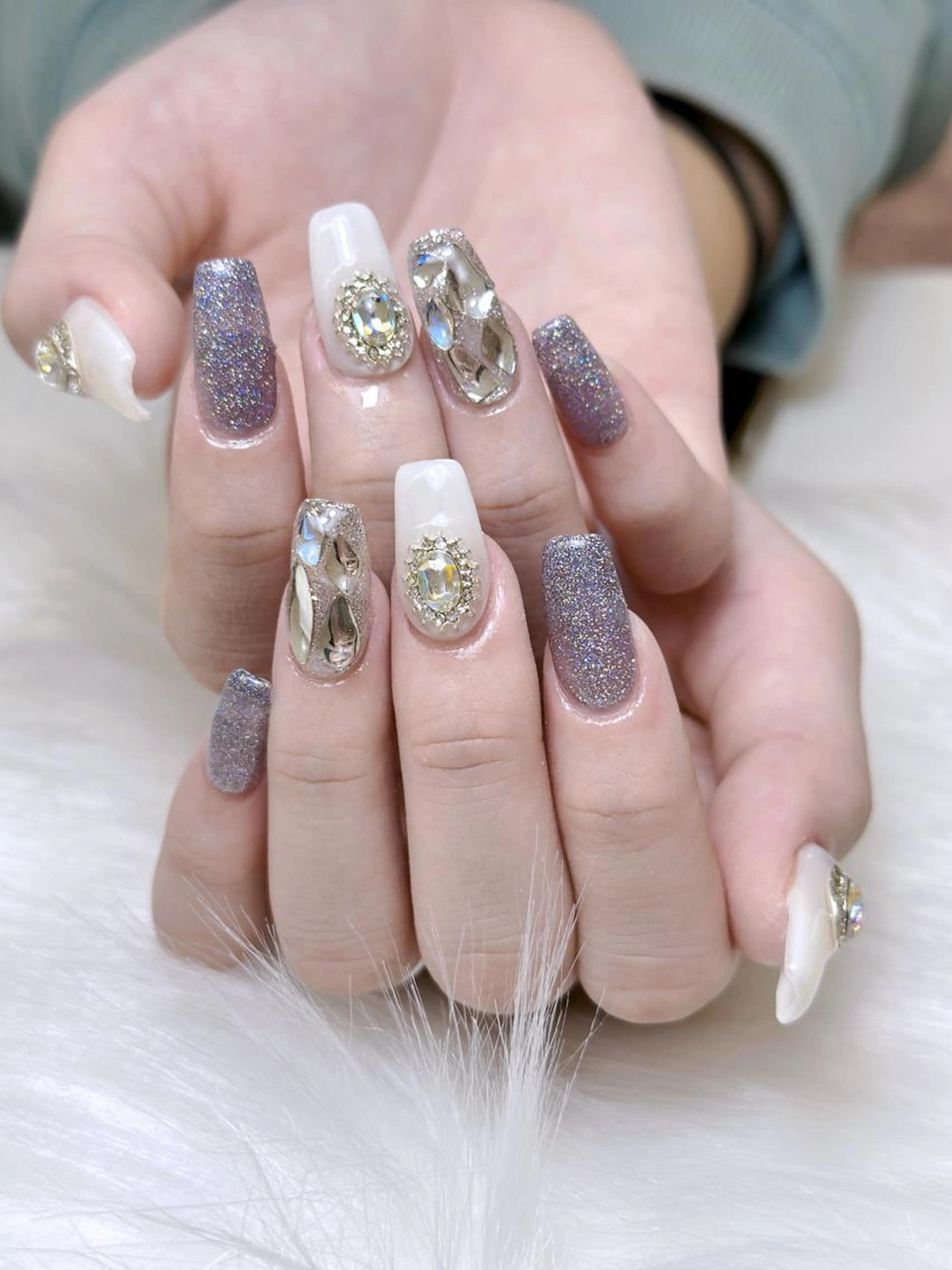 【オフあり】限定🌸チップスカルプ💕パーツつけ放題(ベース色2種迄)の写真