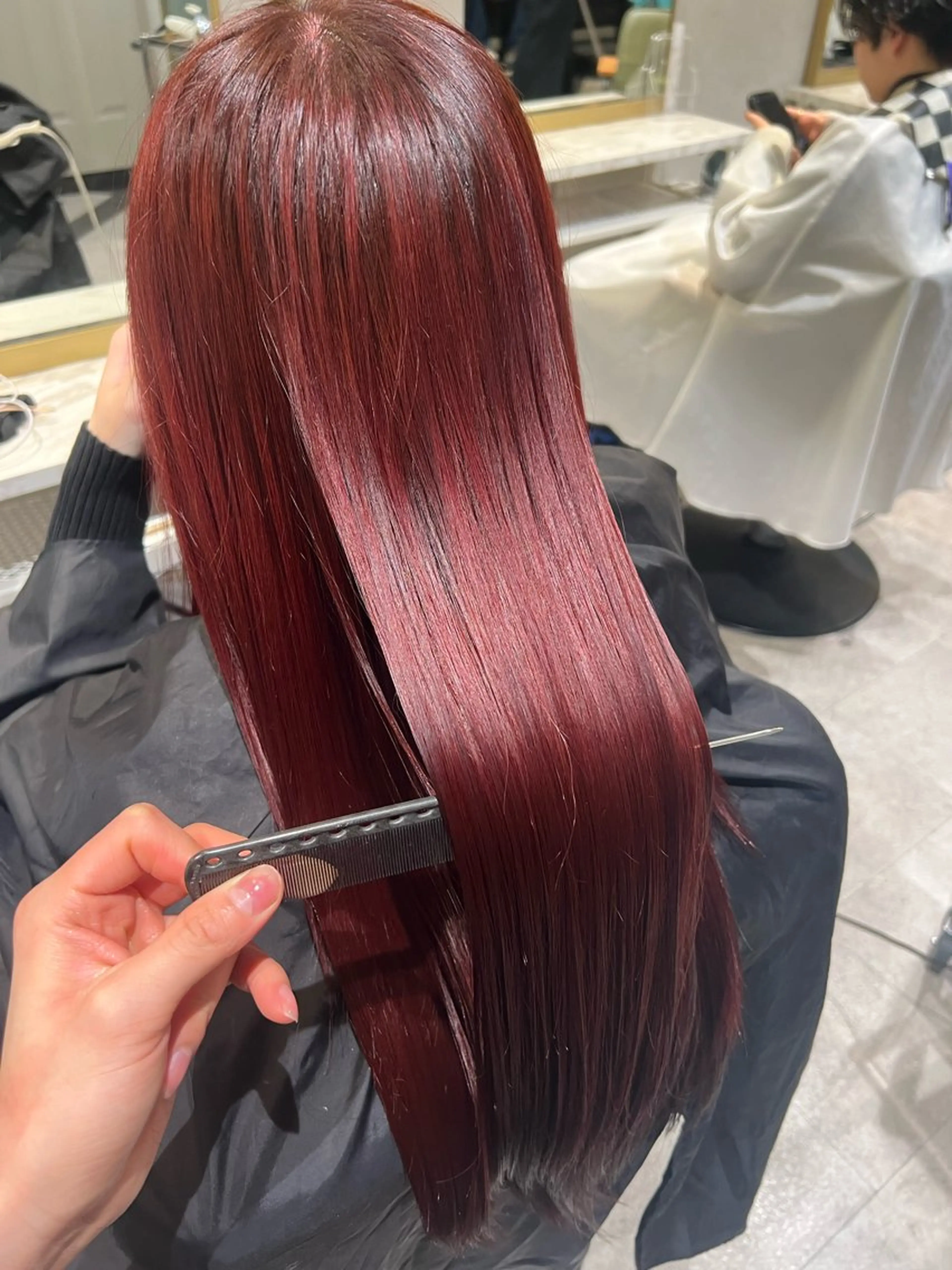 カラー 新宿カラー パーマのヘアスタイル