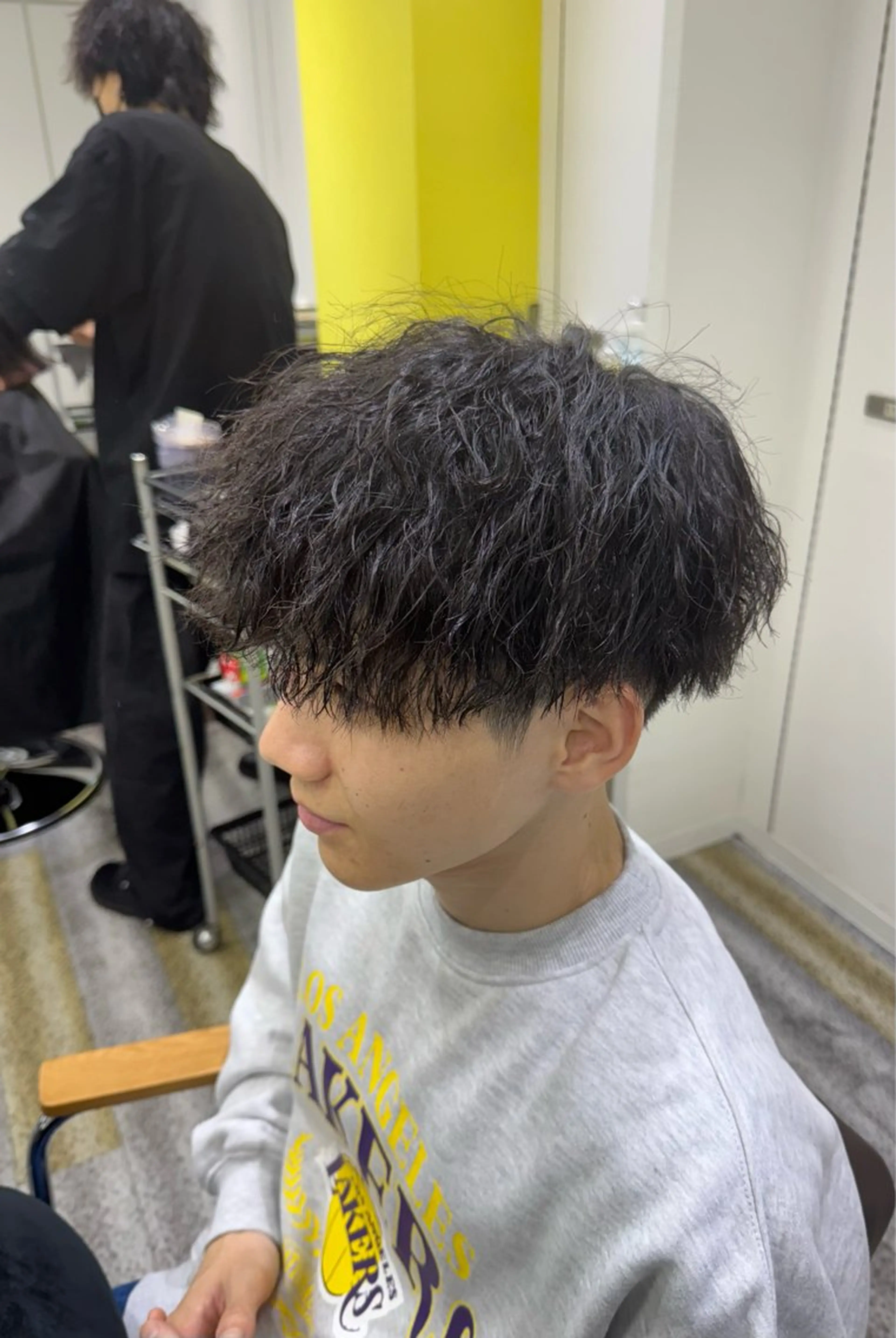 ショート パーマ メンズ カット パーマ 【メンズ特化】岩瀬 武【メンズパーマ】のヘアスタイル