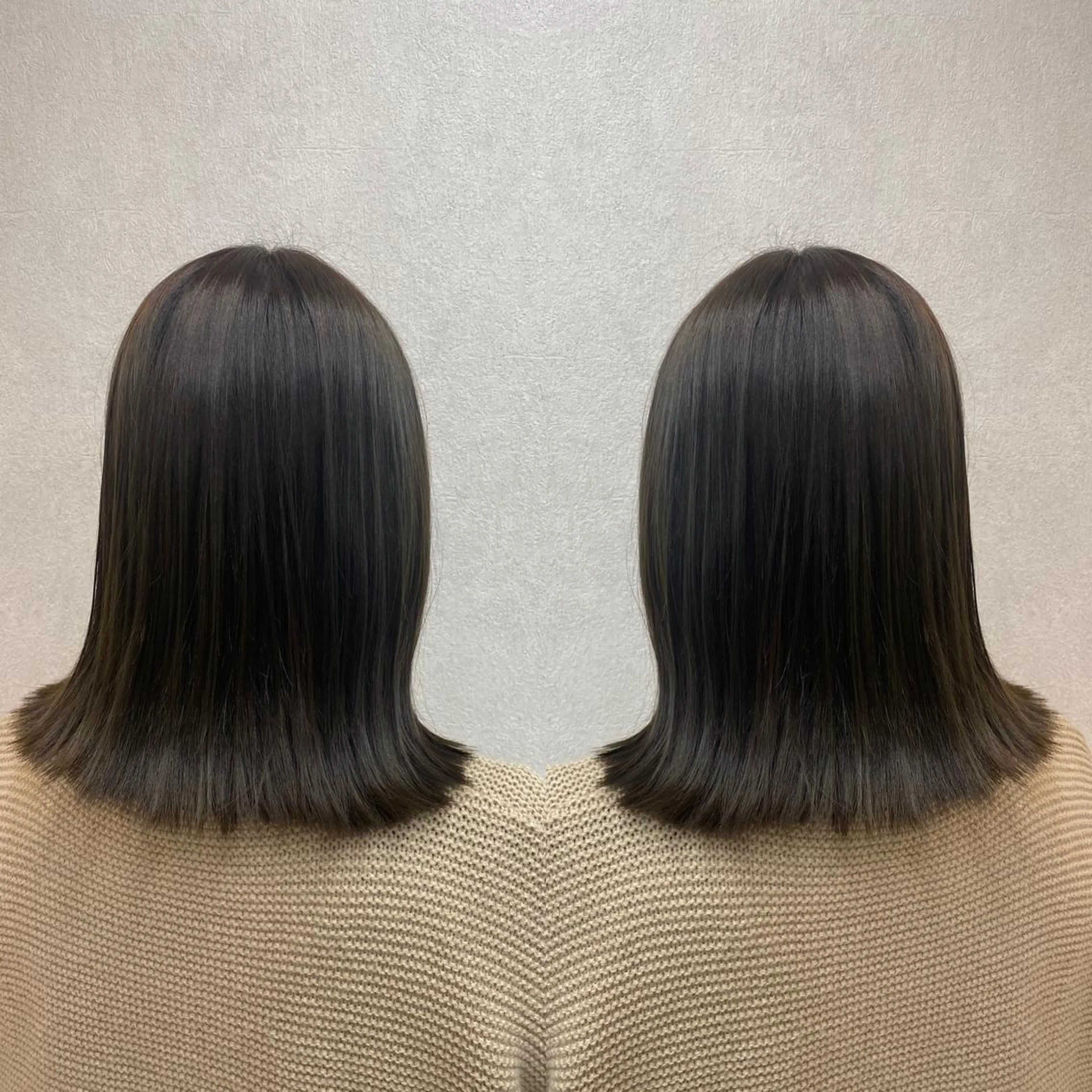 ミディアム カラー カット ヘアカラー トリートメント tocca 💜石田愛結💜のヘアスタイル