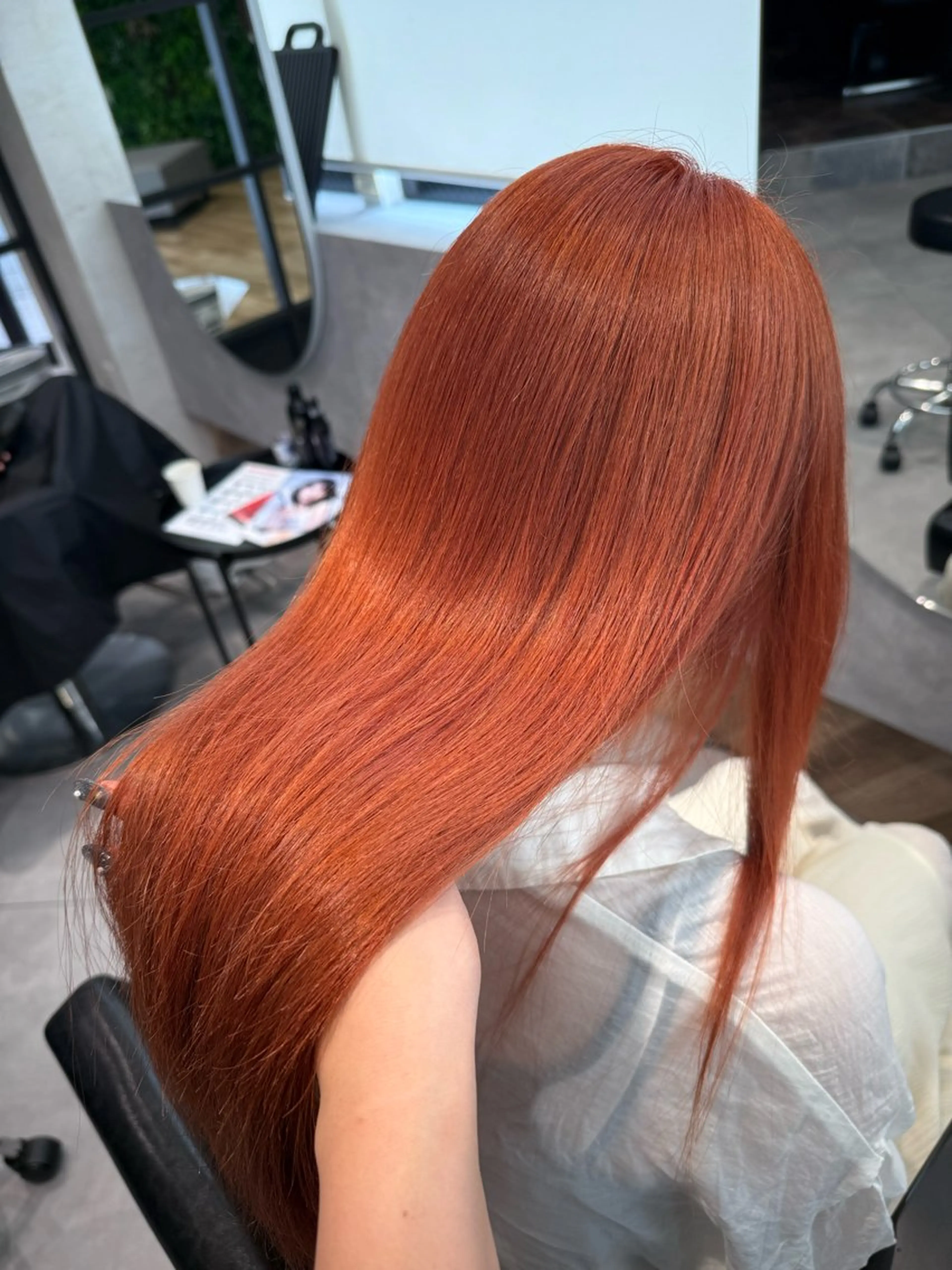 セミロング ヘアカラー トリートメント 柴田樹/大人可愛い 艶髪カラー/髪質改善のヘアスタイル