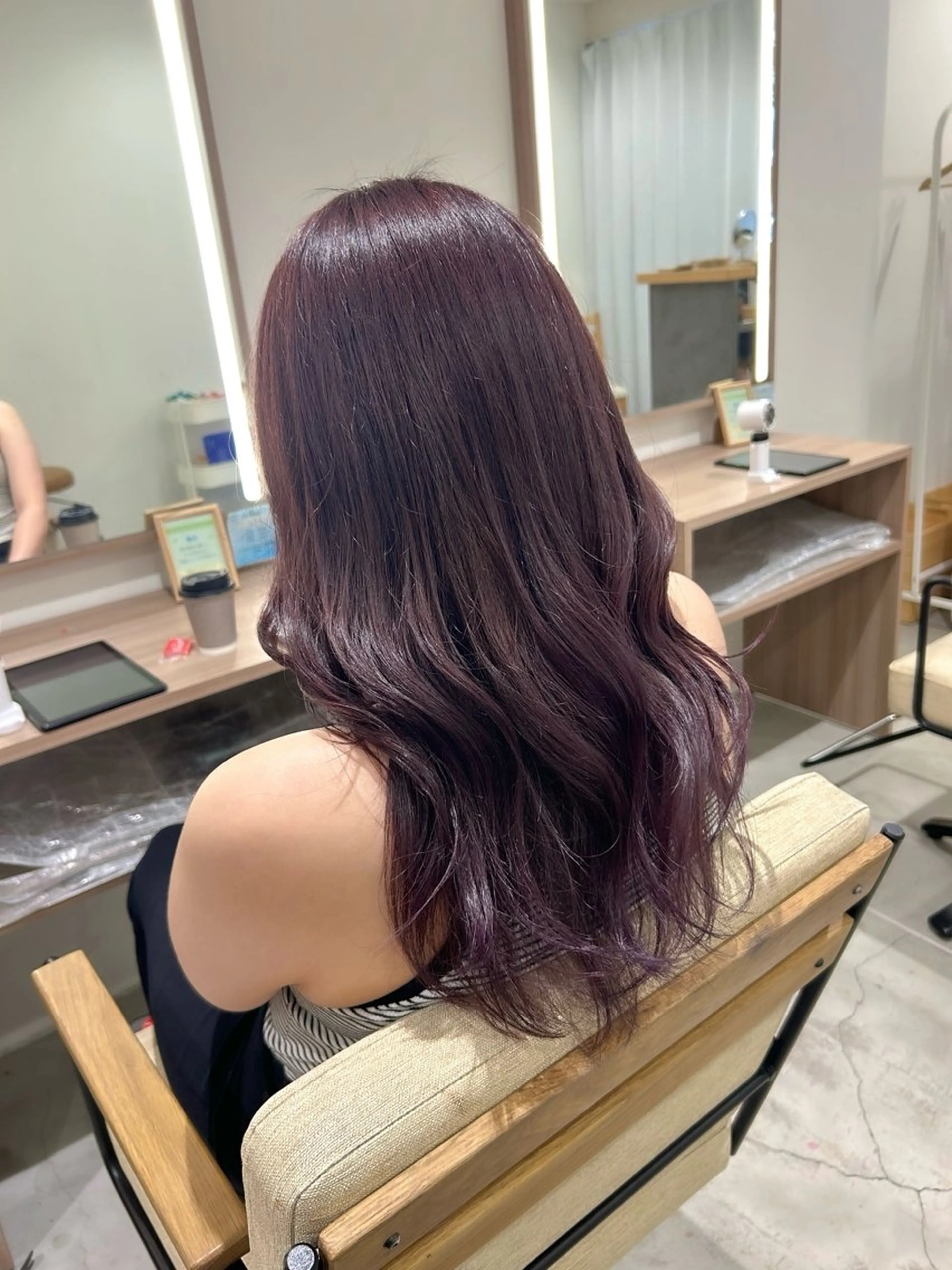 ロング カラー カット ヘアカラー トリートメント 🎀透明感カラー🎀 mikaのヘアスタイル