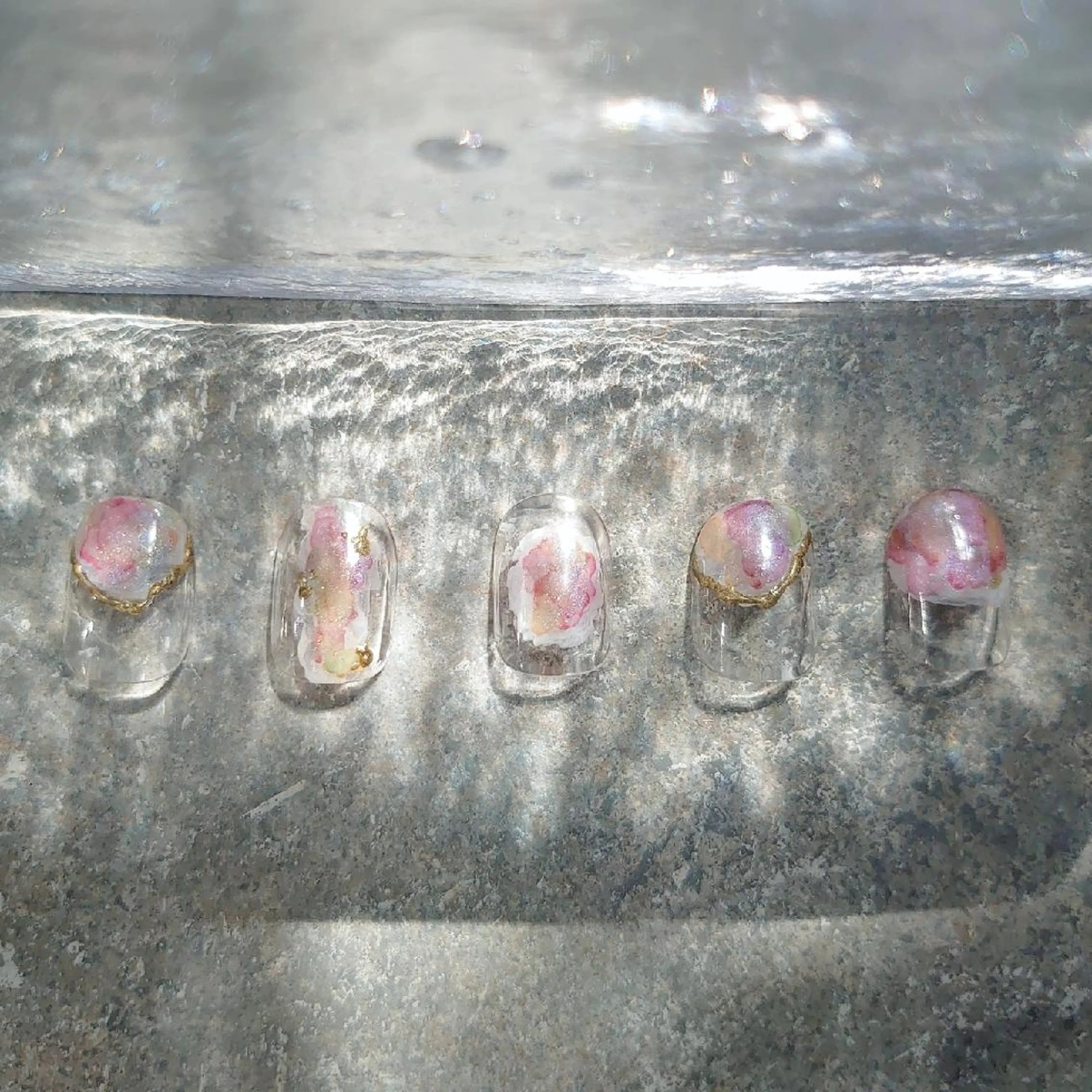 ネイル ニュアンスネイル ショートネイル gemickle nailのネイルデザイン