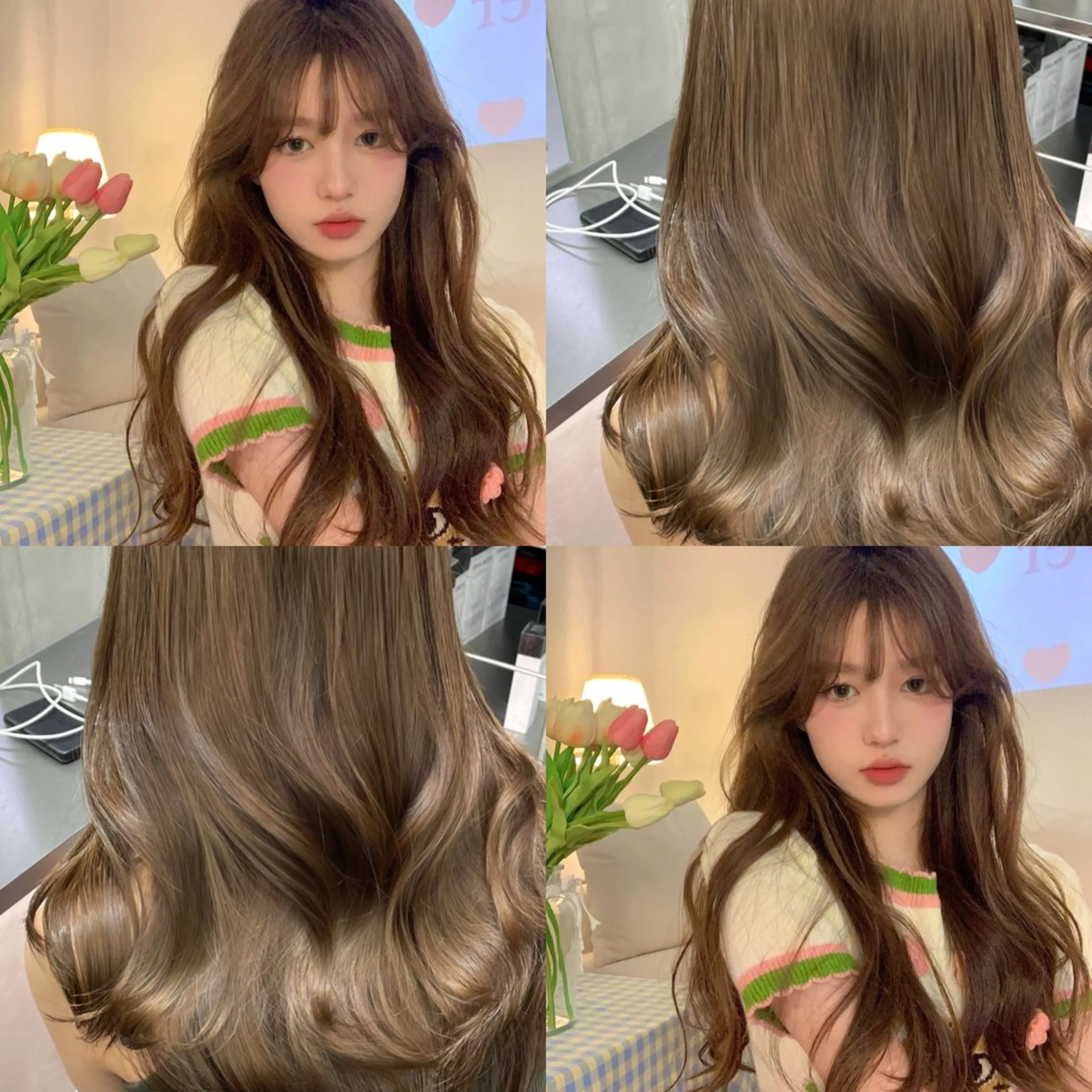 セミロング カラー ベージュカラー ブリーチ 透明感カラー the path shogo🌻のヘアスタイル