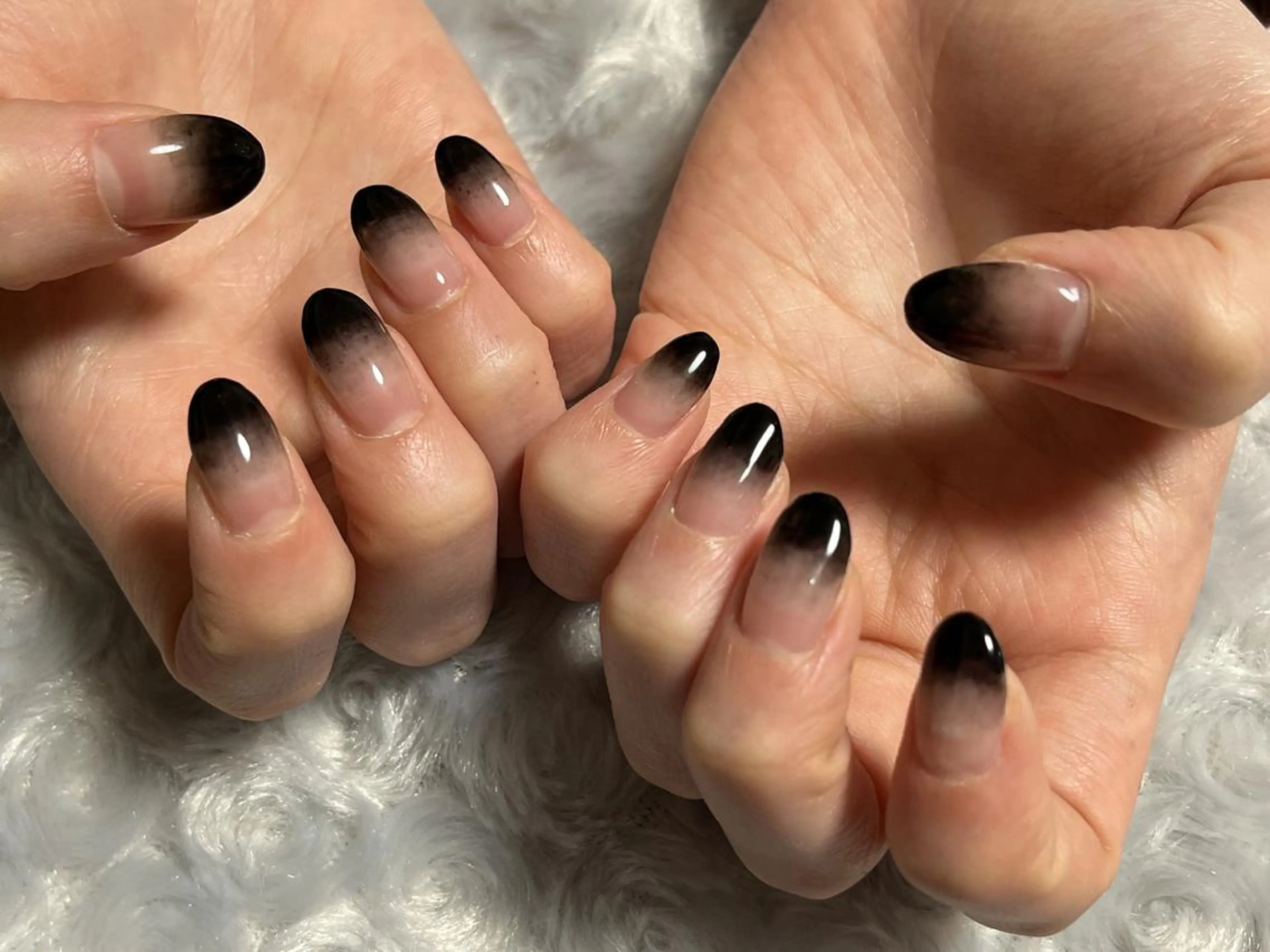 ネイル ジェルネイル グラデーション パラジェル 上村 未来のネイルデザイン