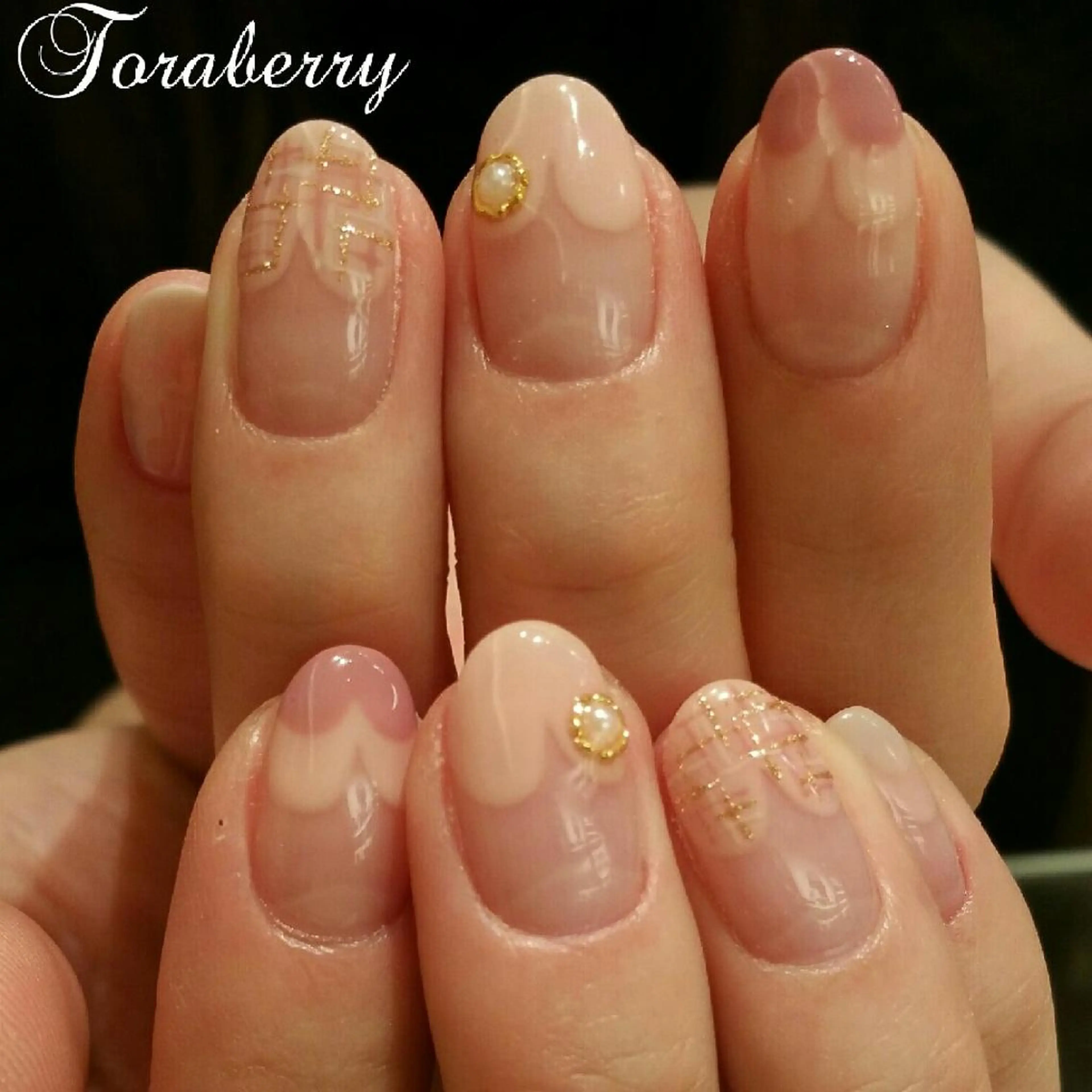 ネイル ツイードネイル ネイリスト なつみのネイルデザイン