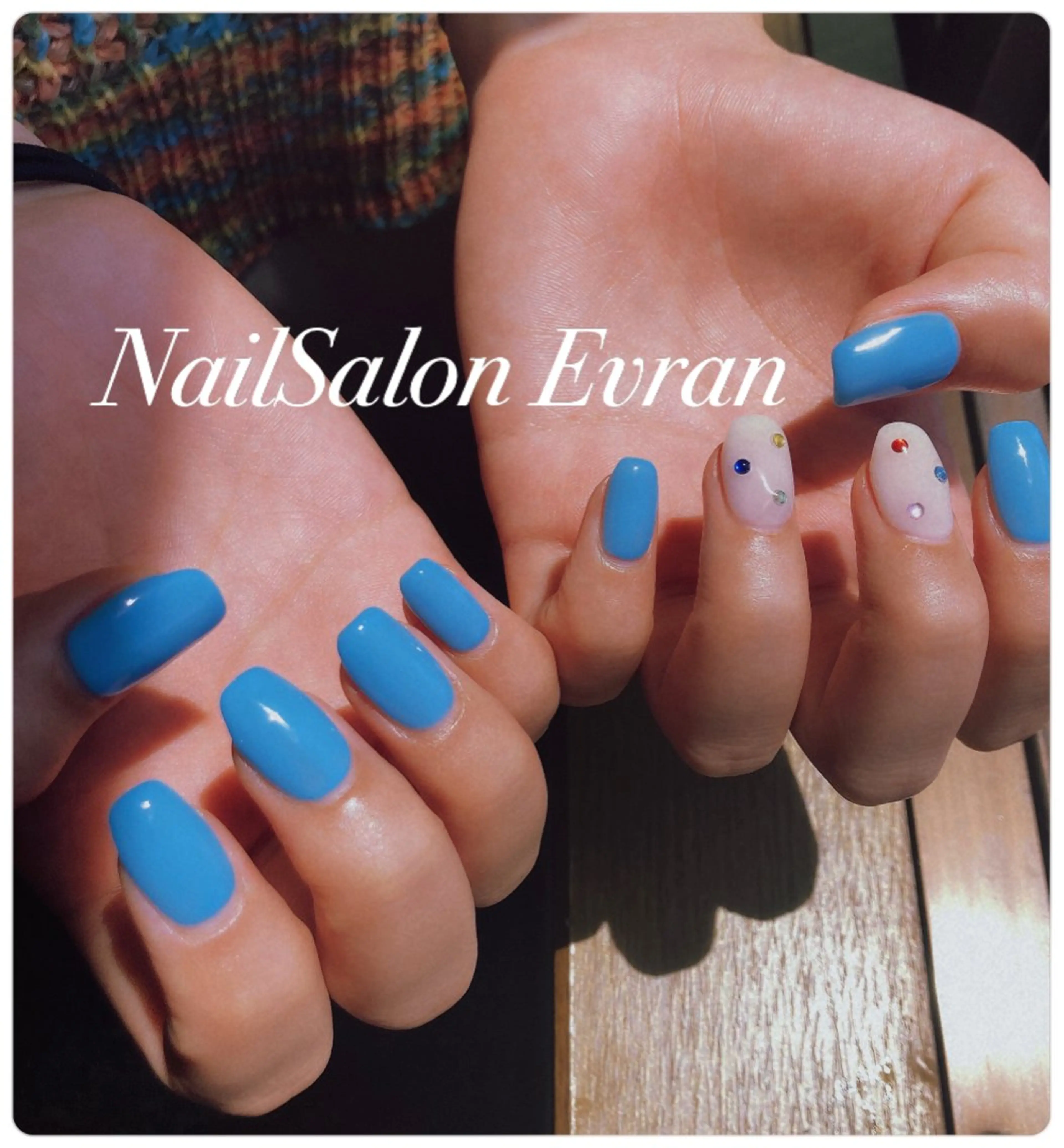 ネイル アートネイル フレンチネイル マグネットネイル 持ち込み ニュアンスネイル ハンドネイル Nail salon Evranのネイルデザイン