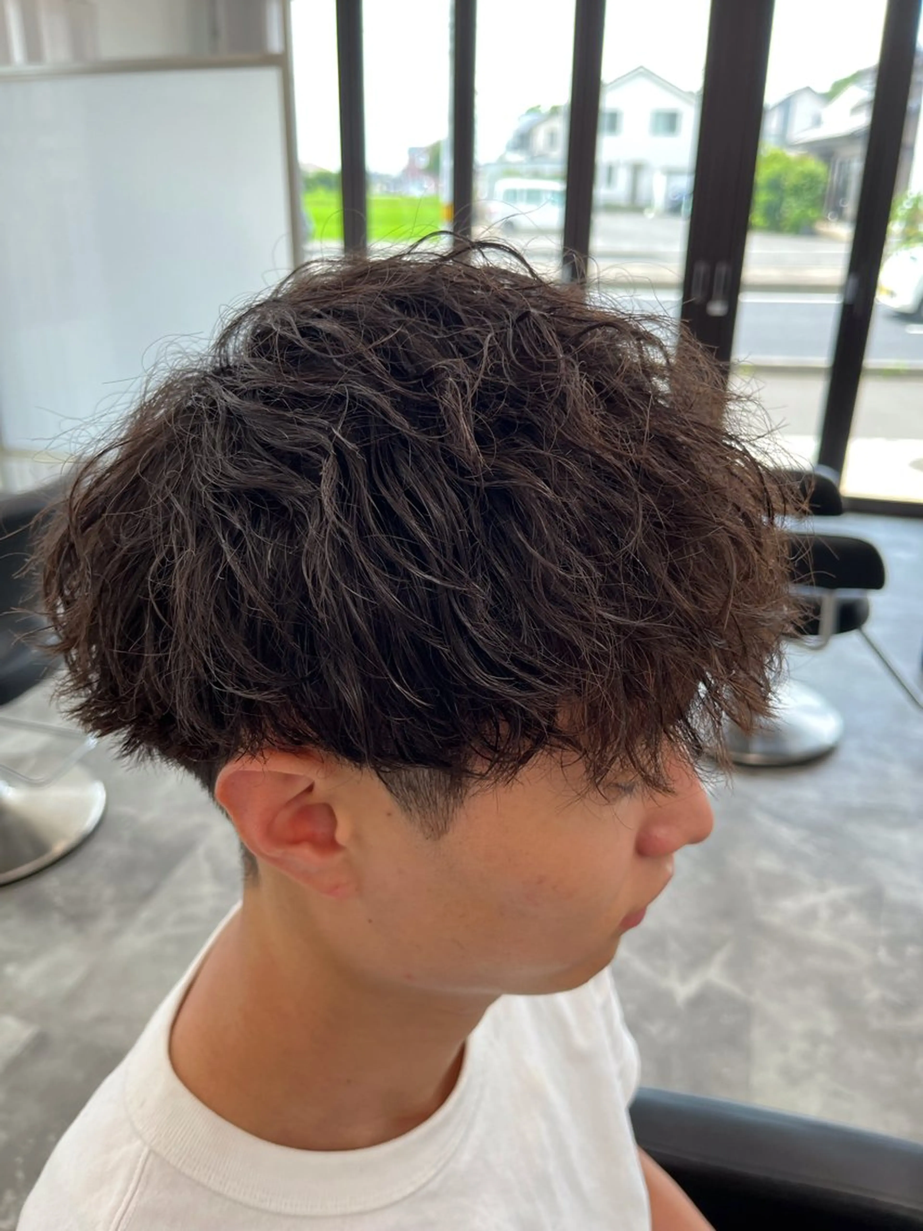 パーマ メンズ カット パーマ ⚡️メンズ/波巻き/ 片岡篤宣/水戸⚡️のヘアスタイル